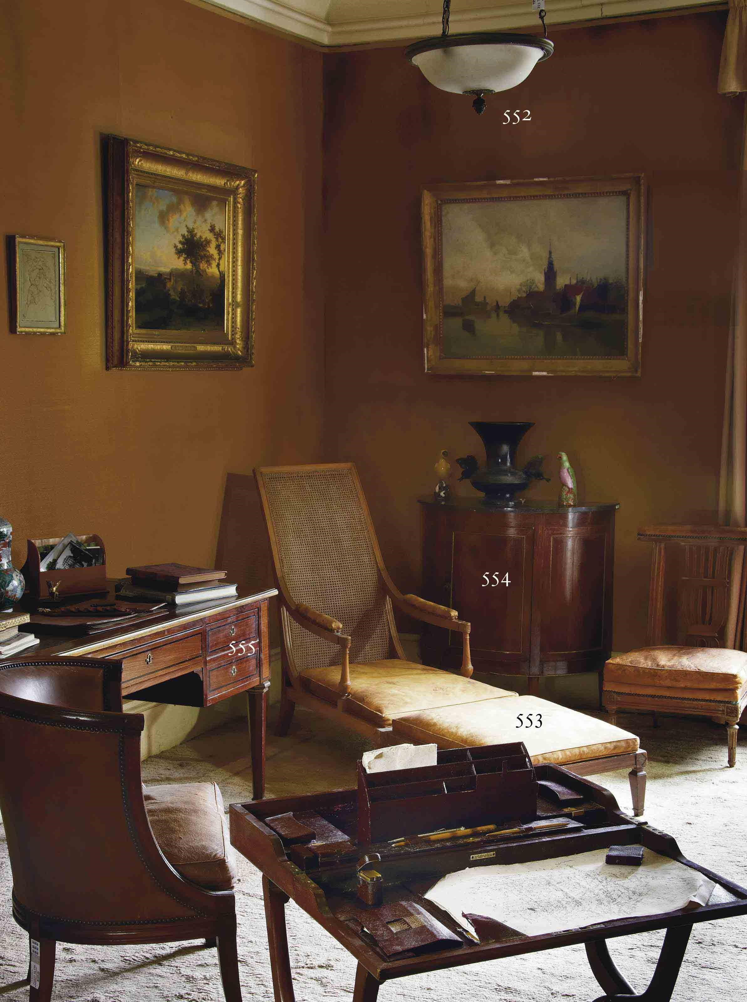 BUREAU PLAT D'EPOQUE NEOCLASSIQUE