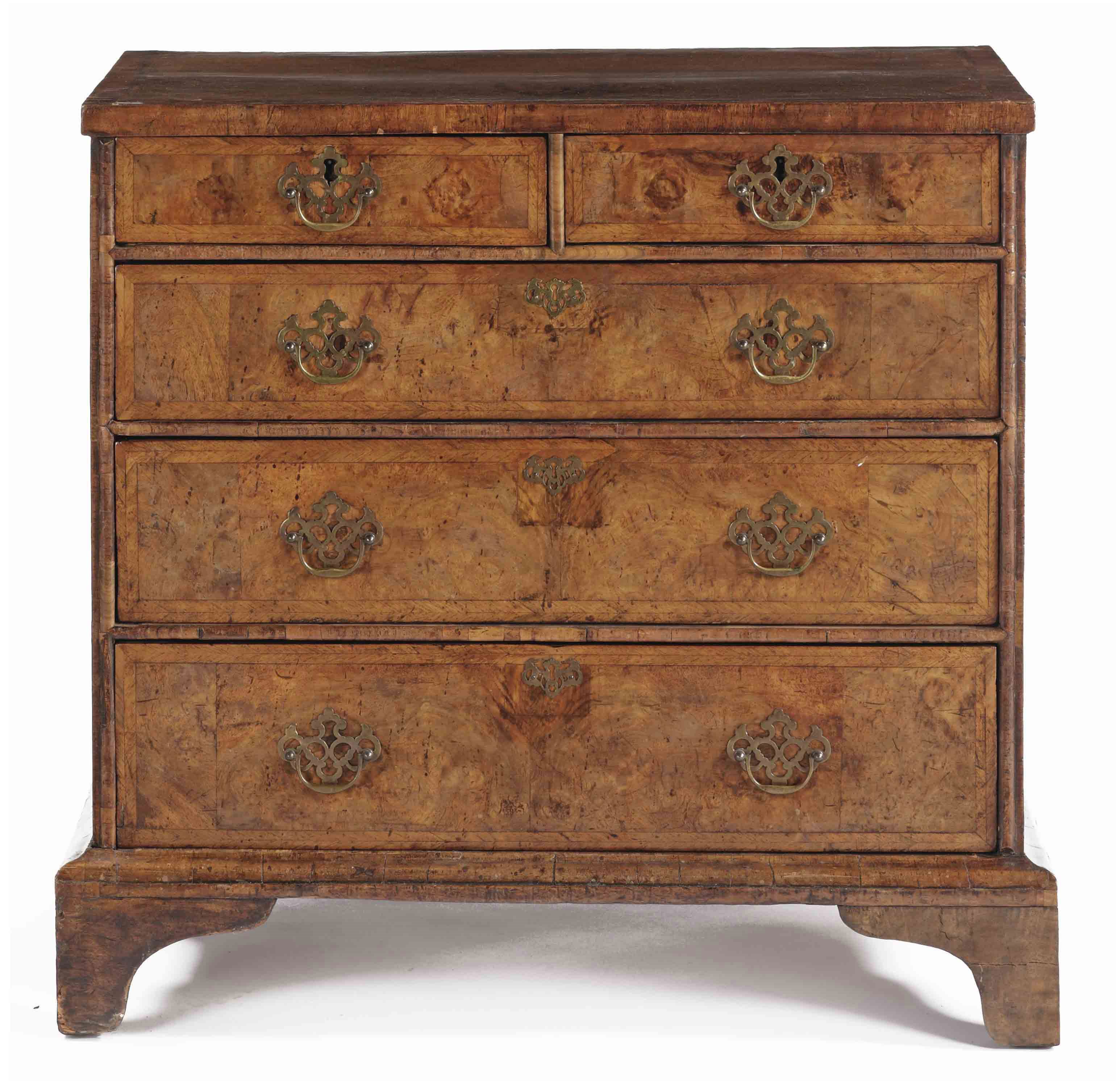 A GOERGE III WALNUT COMMODE
