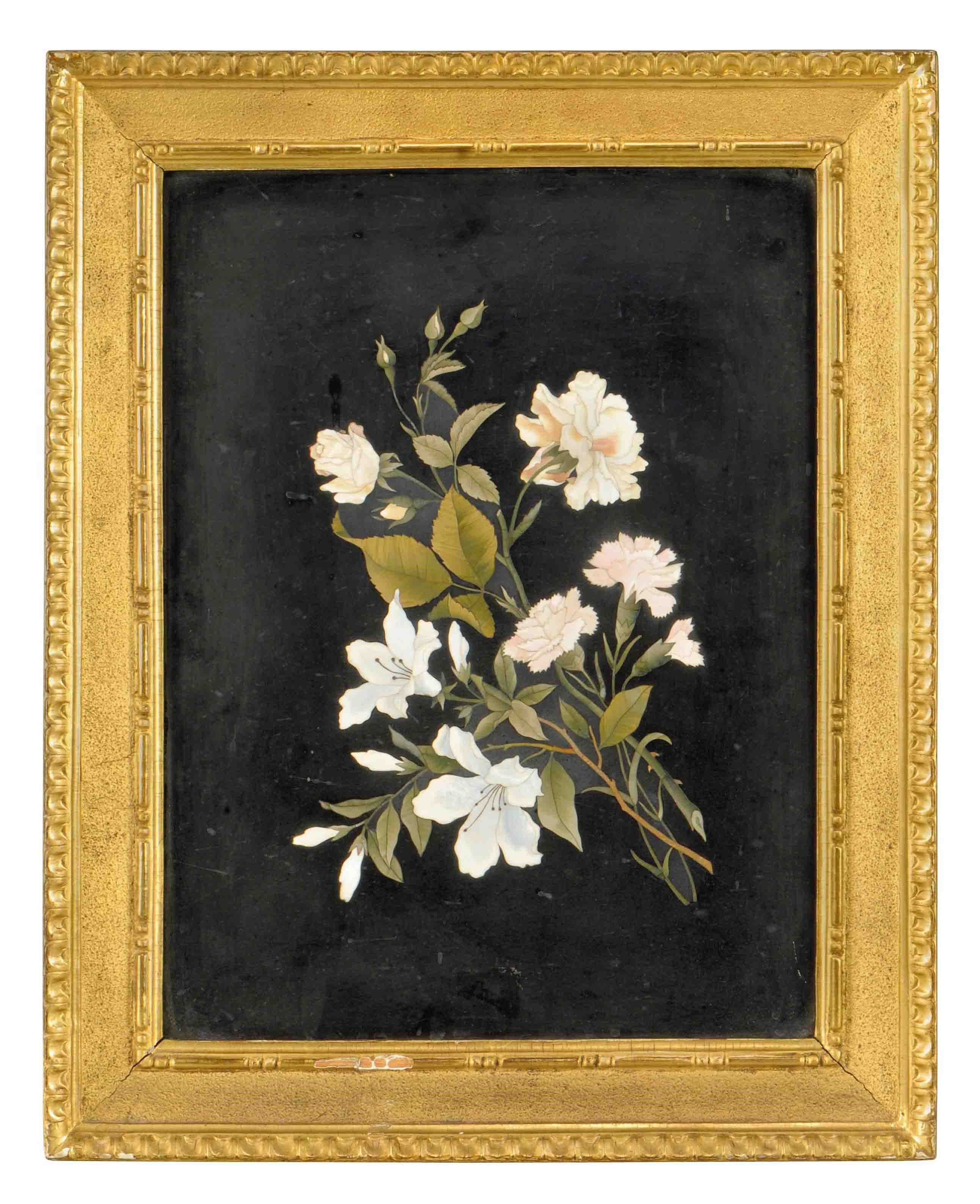 AN ITALIAN PIETRA DURA PANEL