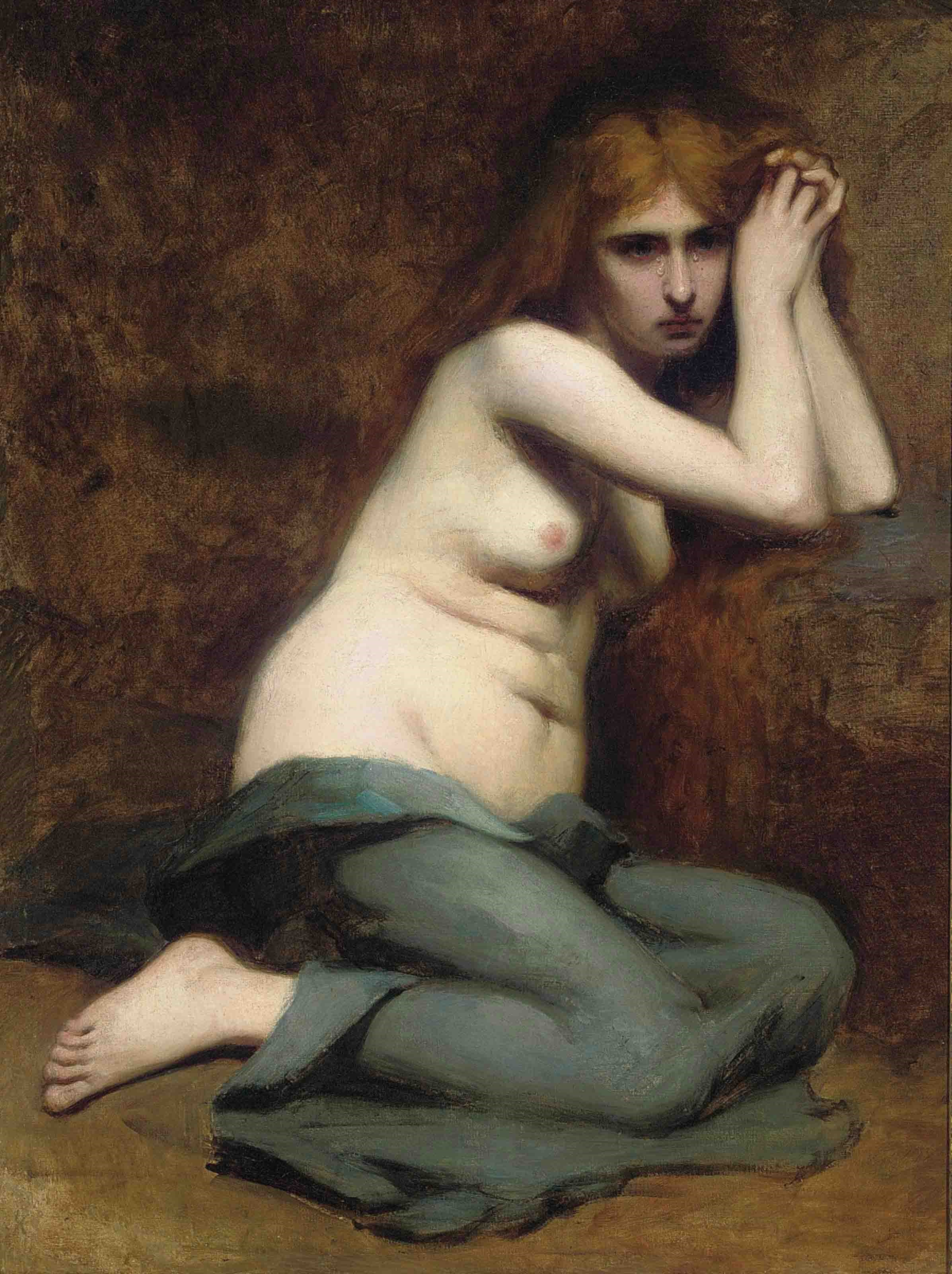 Circle of Jean Jacques Henner (French, 1829-1905)