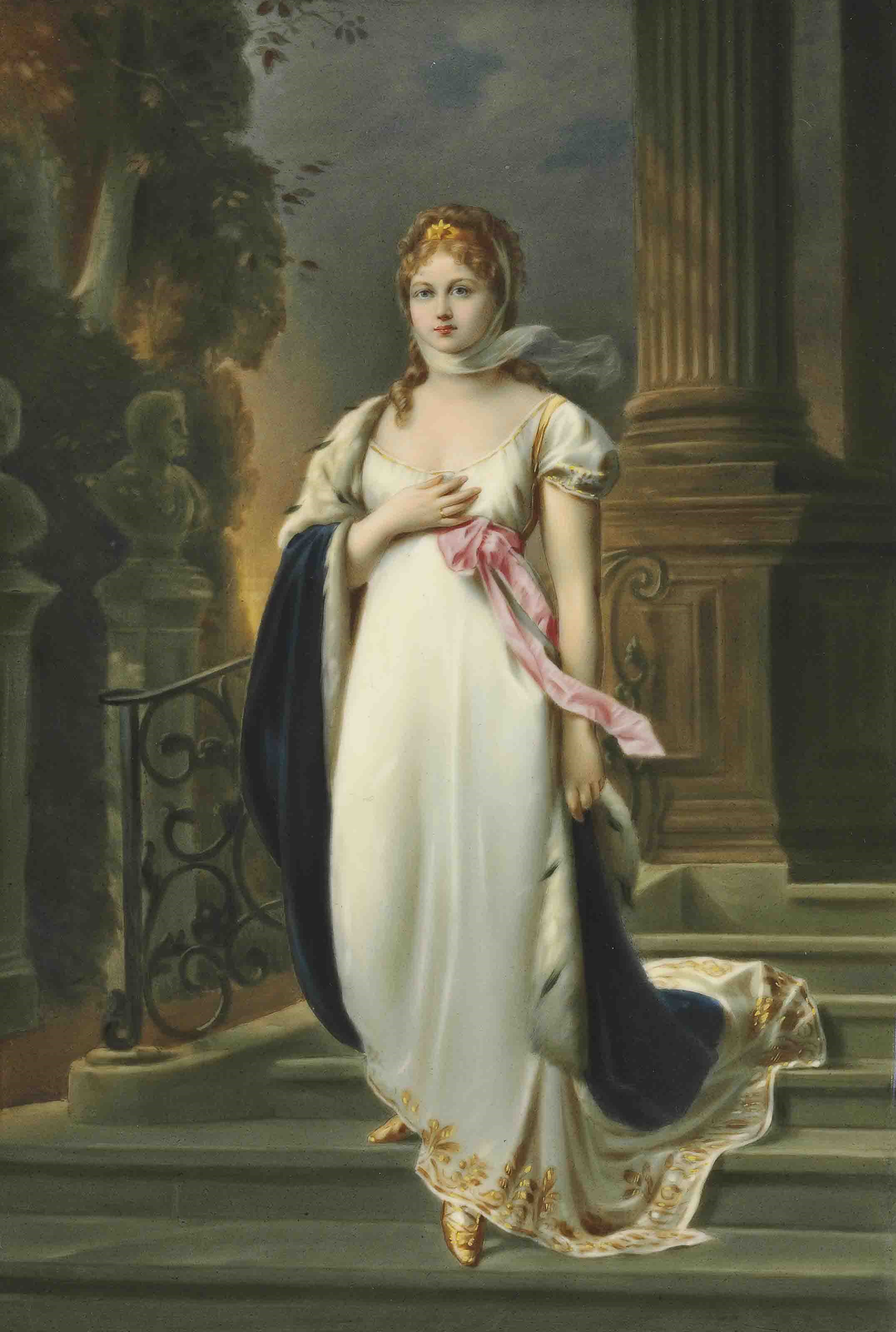 A GERMAN PORCELAIN PLAQUE, KÖNIGIN LOUISA