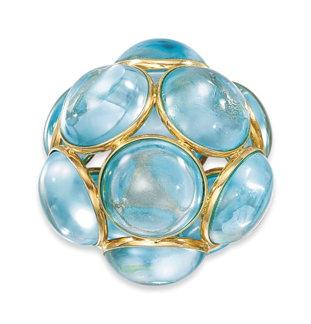 A BLUE TOPAZ PENDANT