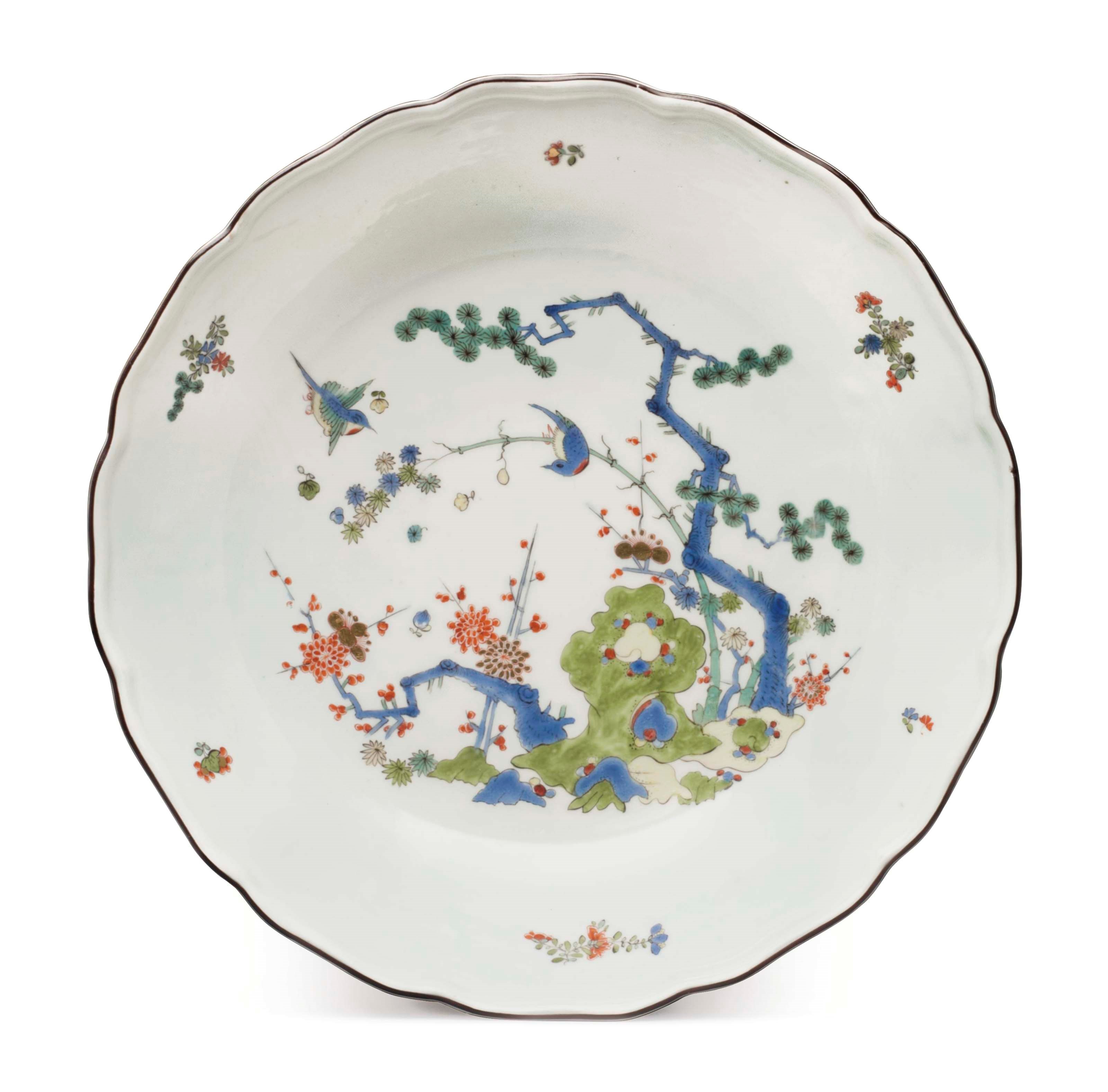 A MEISSEN PORCELAIN SHALLOW BOWL