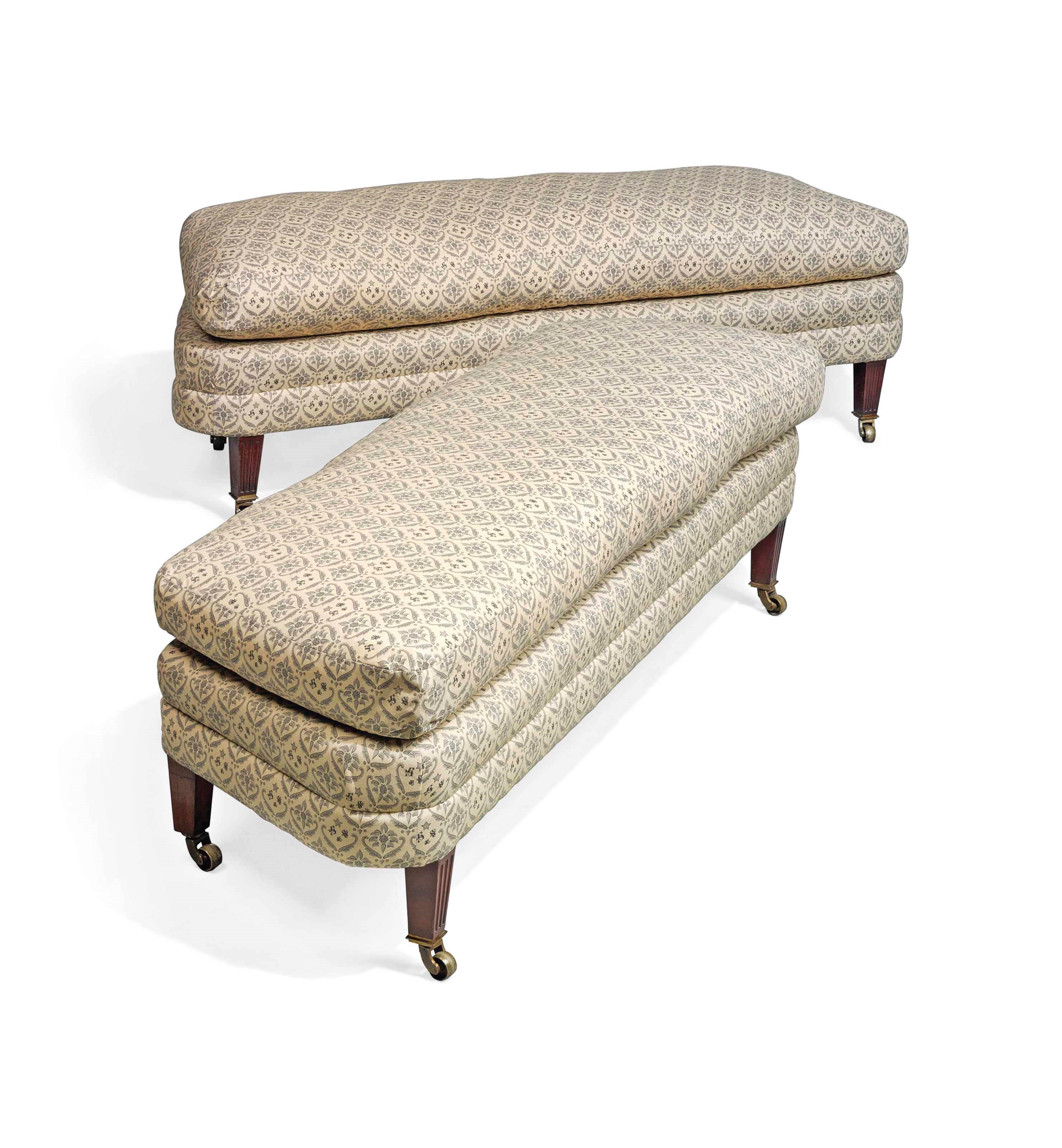 A PAIR OF LATE VICTORIAN WINDOW SEATS