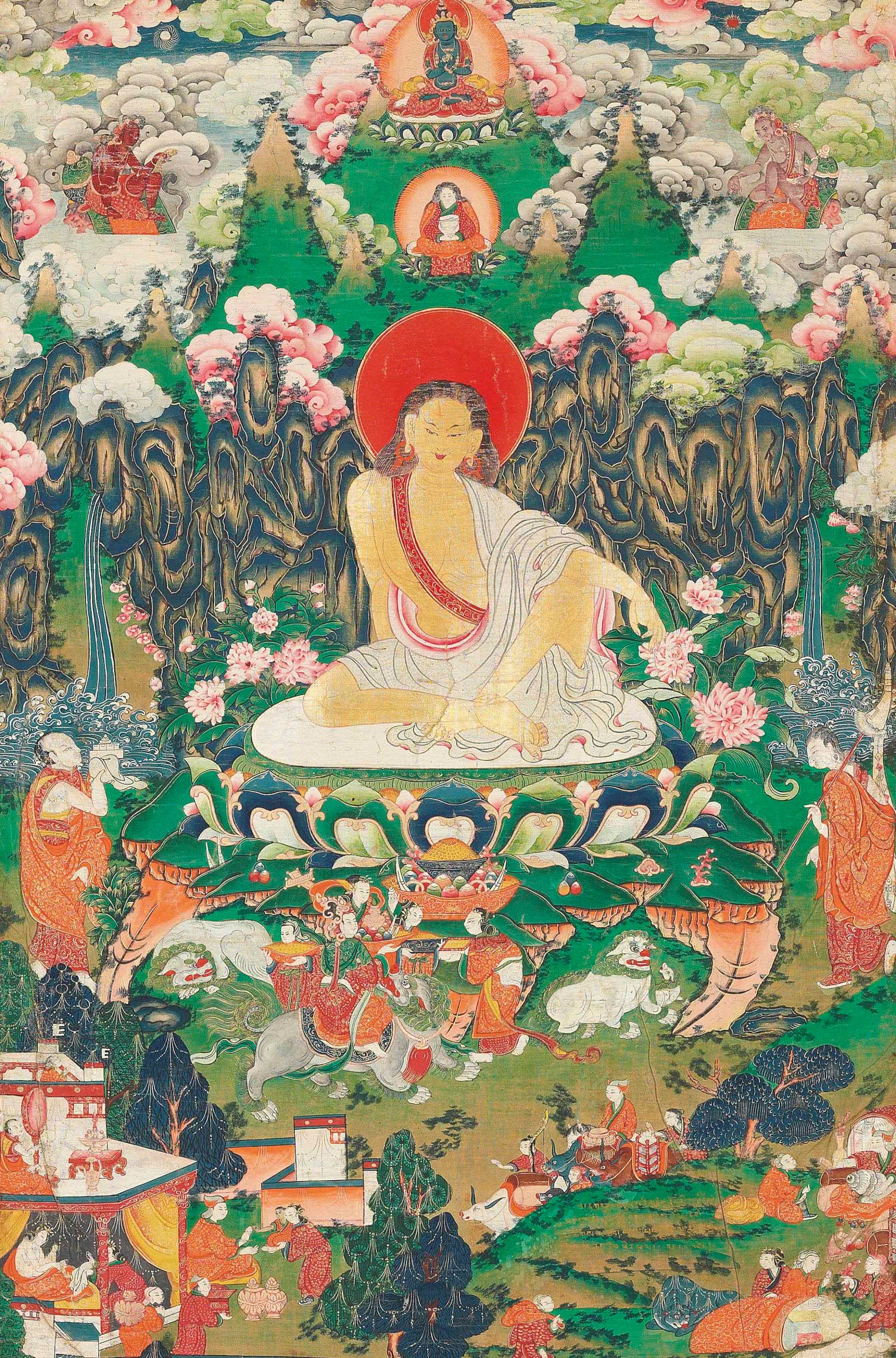 A thangka of Milarepa