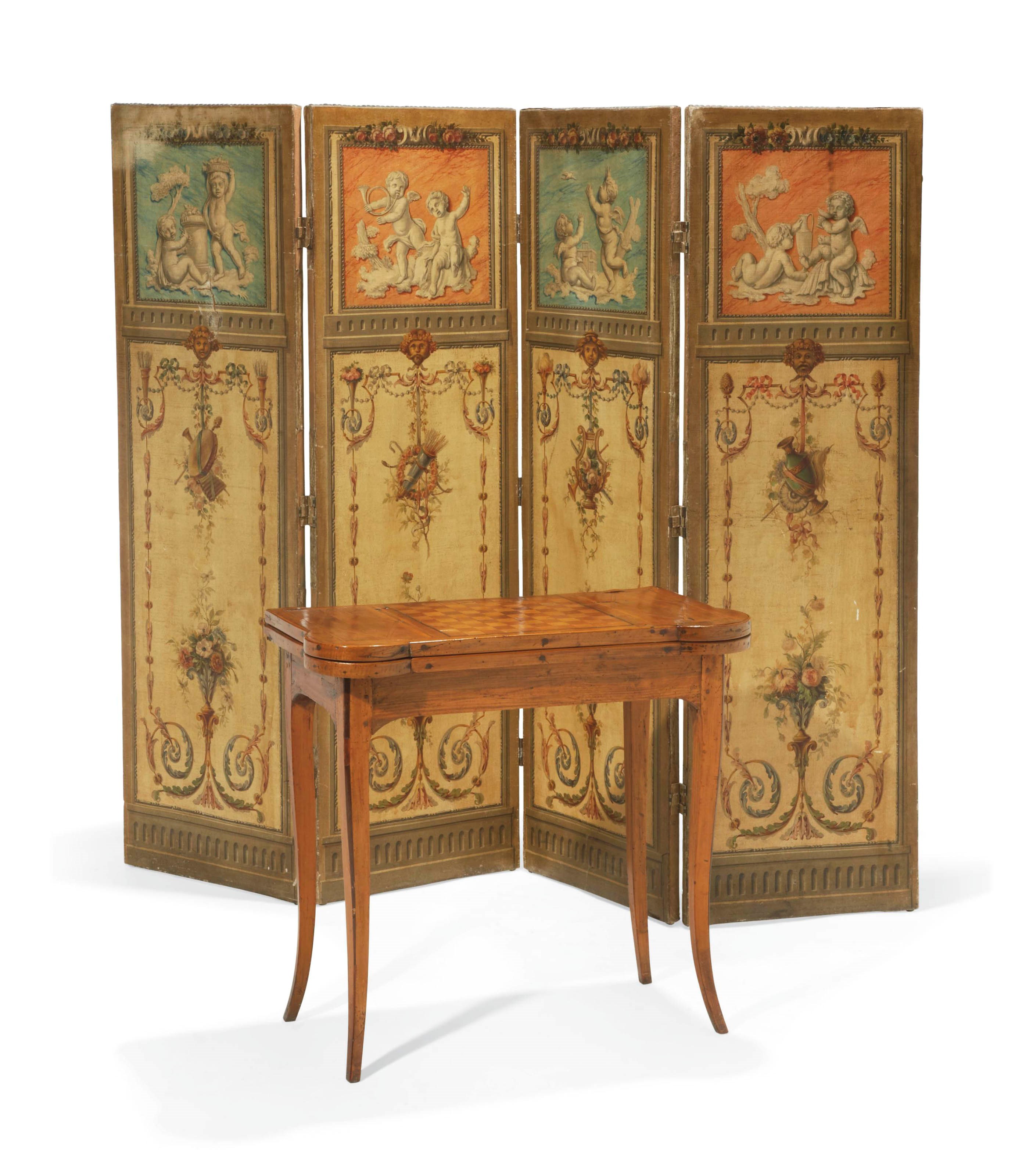 PARAVENT DE STYLE LOUIS XVI