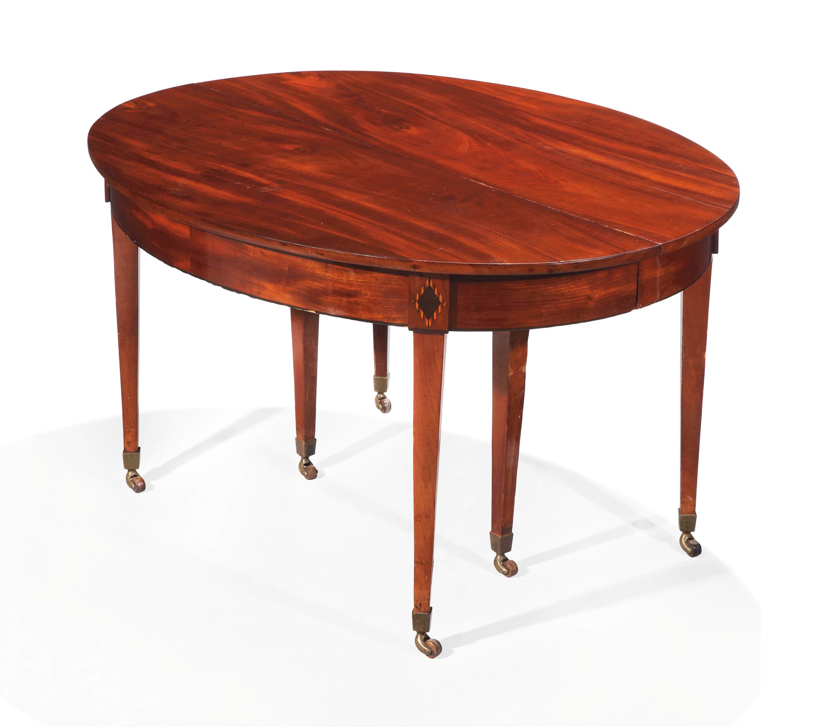 TABLE DE SALLE A MANGER TELESCOPIQUE DU XIXEME SIECLE