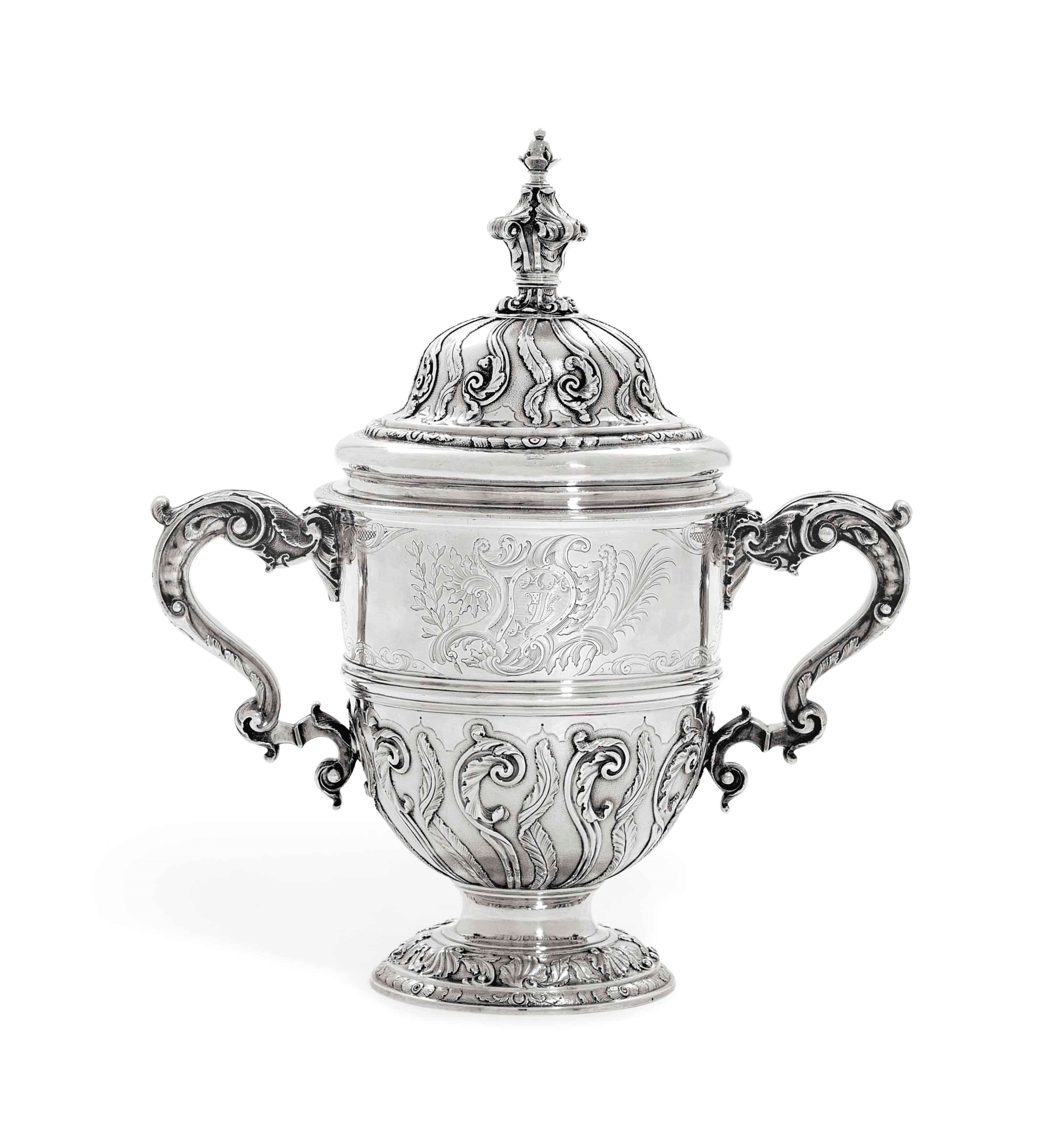 A GEORGE II SILVER CUP AND COVER