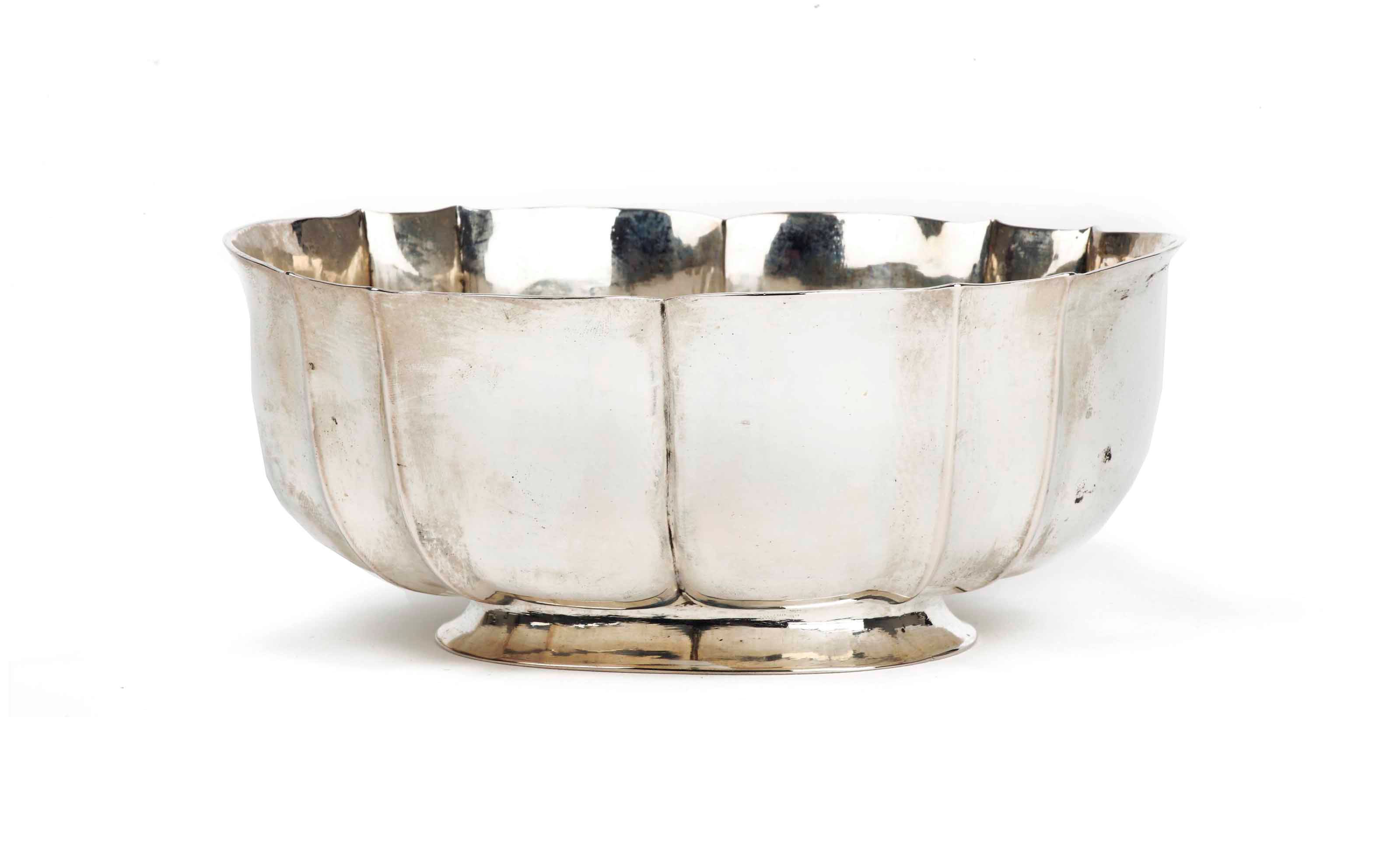 A German silver bowl
