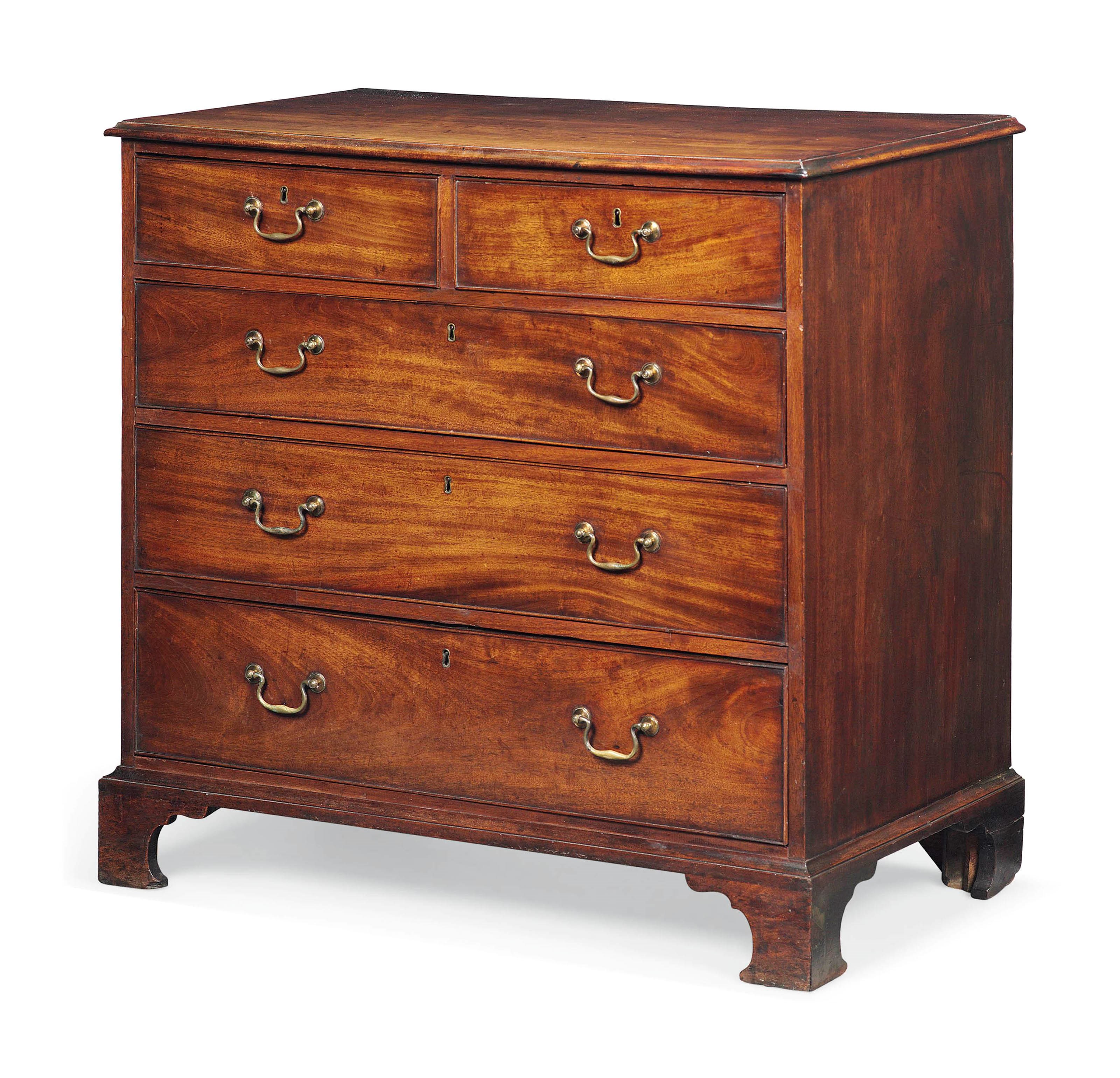 A GEORGE III MAHOGANY CHEST