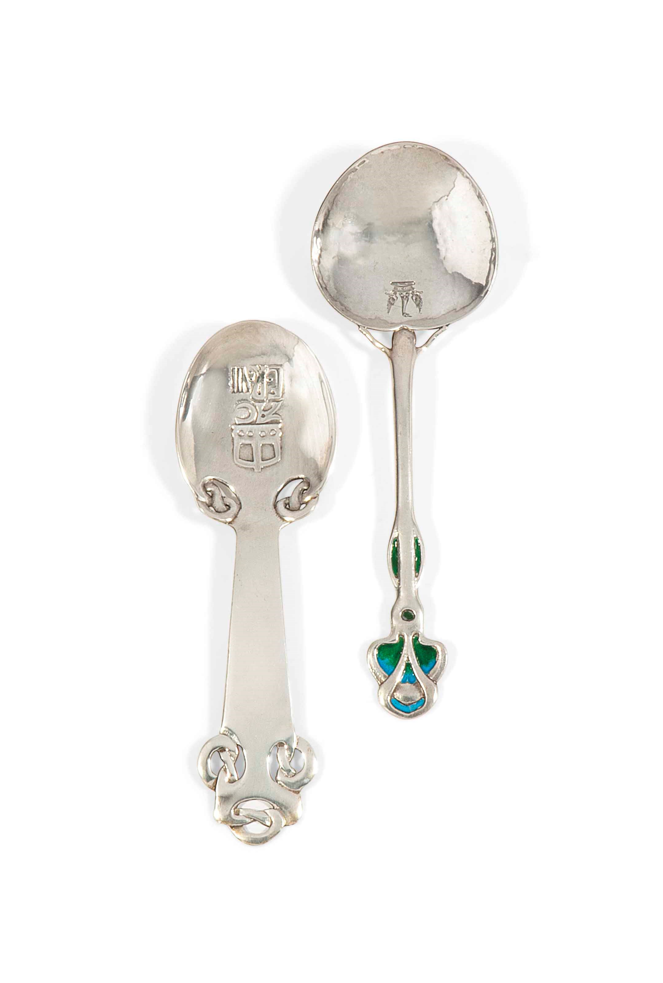 AN ARCHIBALD KNOX FOR LIBERTY & CO 'CYMRIC' SILVER EDWARD VII COMMEMORATIVE SPOON