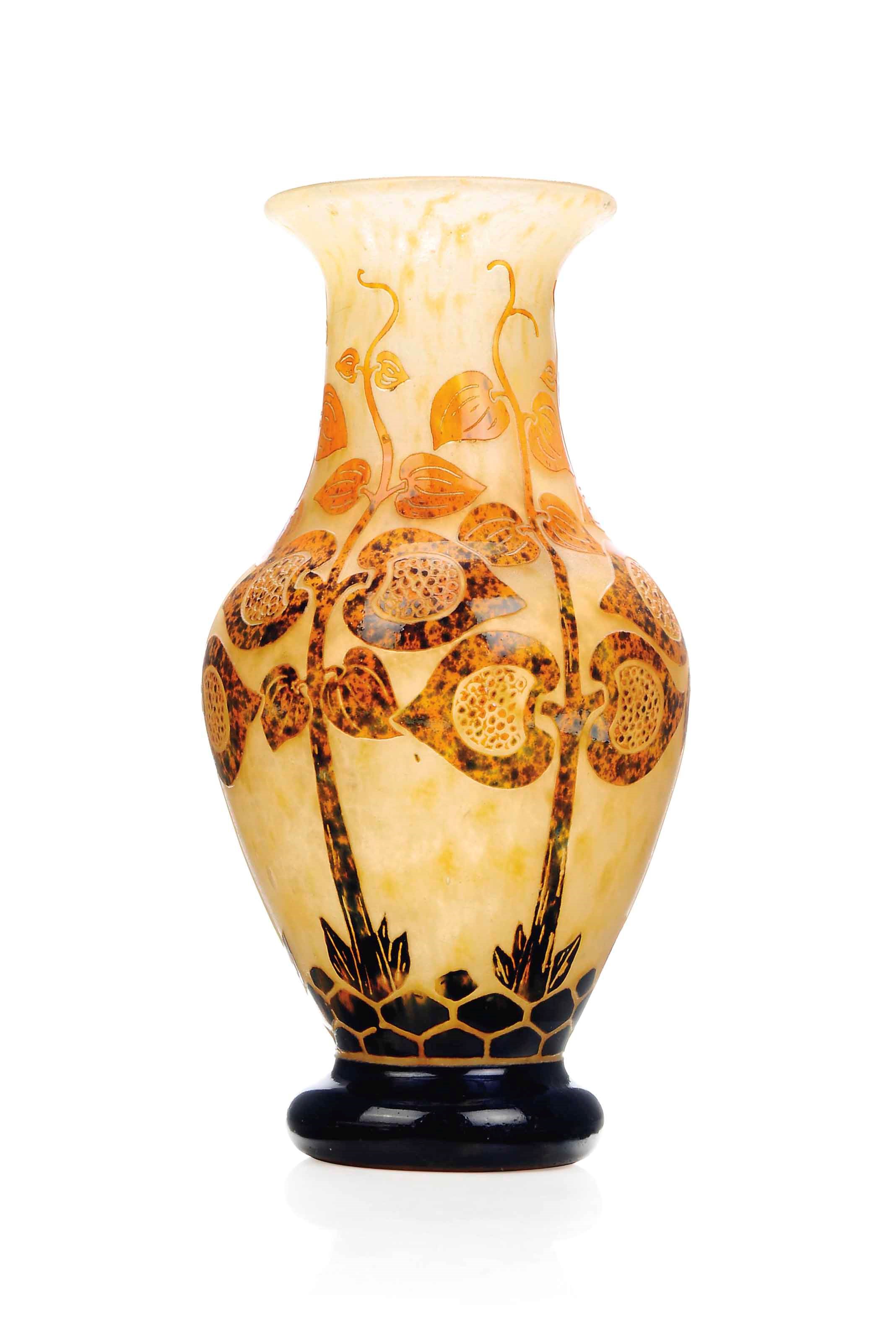 A SCHNEIDER CAMEO GLASS VASE
