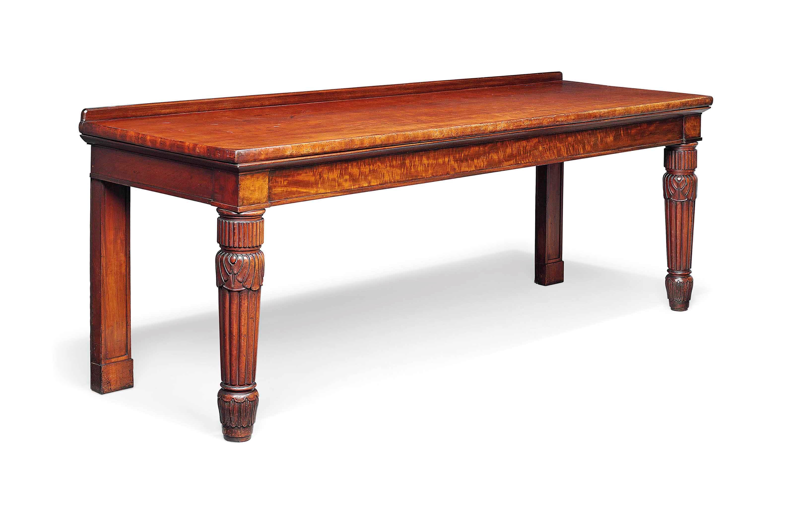 A LARGE GEORGE IV MAHOGANY SERVING TABLE