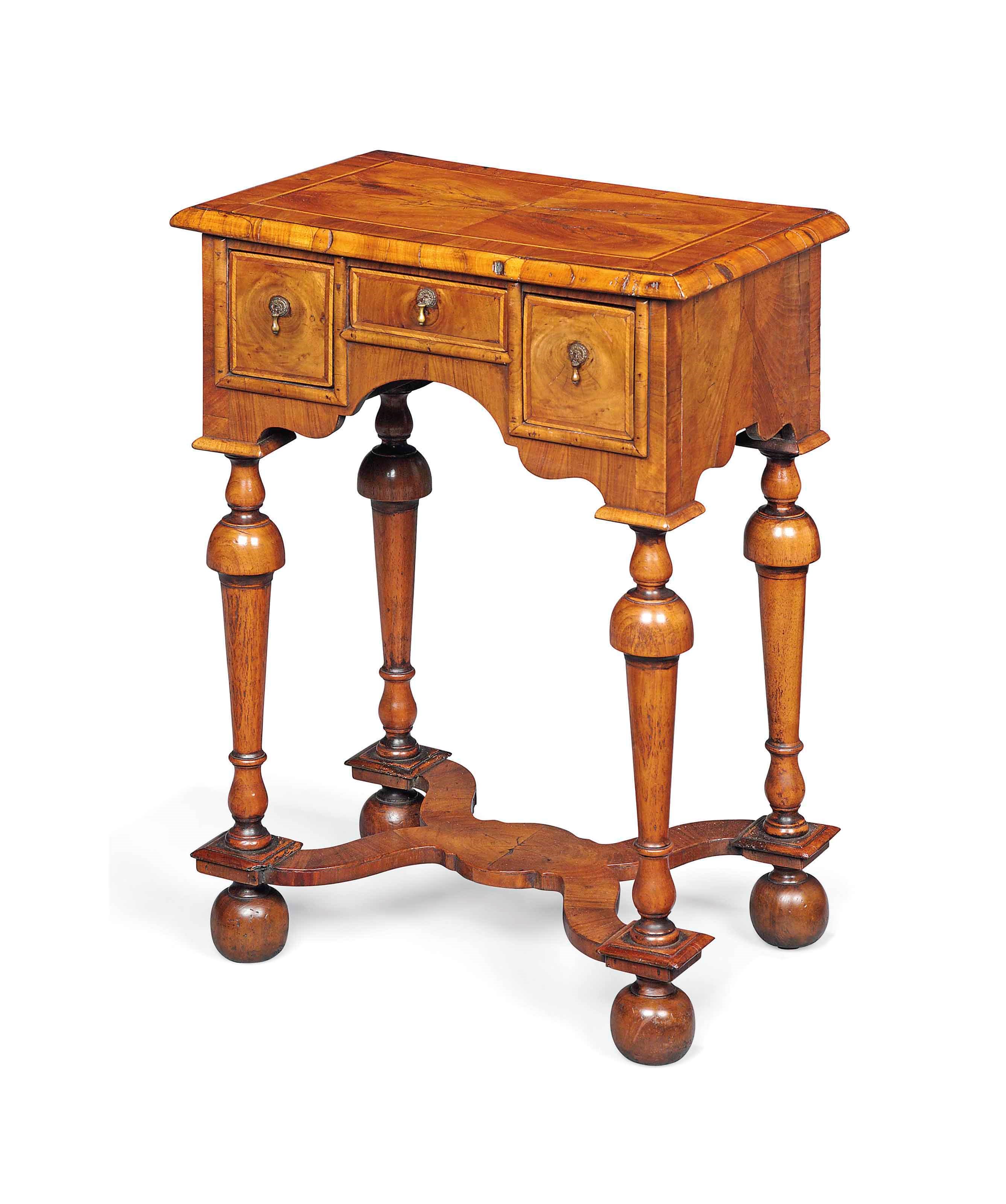 A SMALL WALNUT LOWBOY