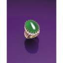 A JADEITE AND DIAMOND RING