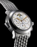 IWC. A FINE, LARGE, HEAVY AND VERY RARE PLATINUM LIMITED EDITION AUTOMATIC PERPETUAL CALENDAR MINUTE REPEATING CHRONOGRAPH WRISTWATCH WITH MOON PHASES, YEAR DISPLAY AND HEAVY PLATINUM BRACELET