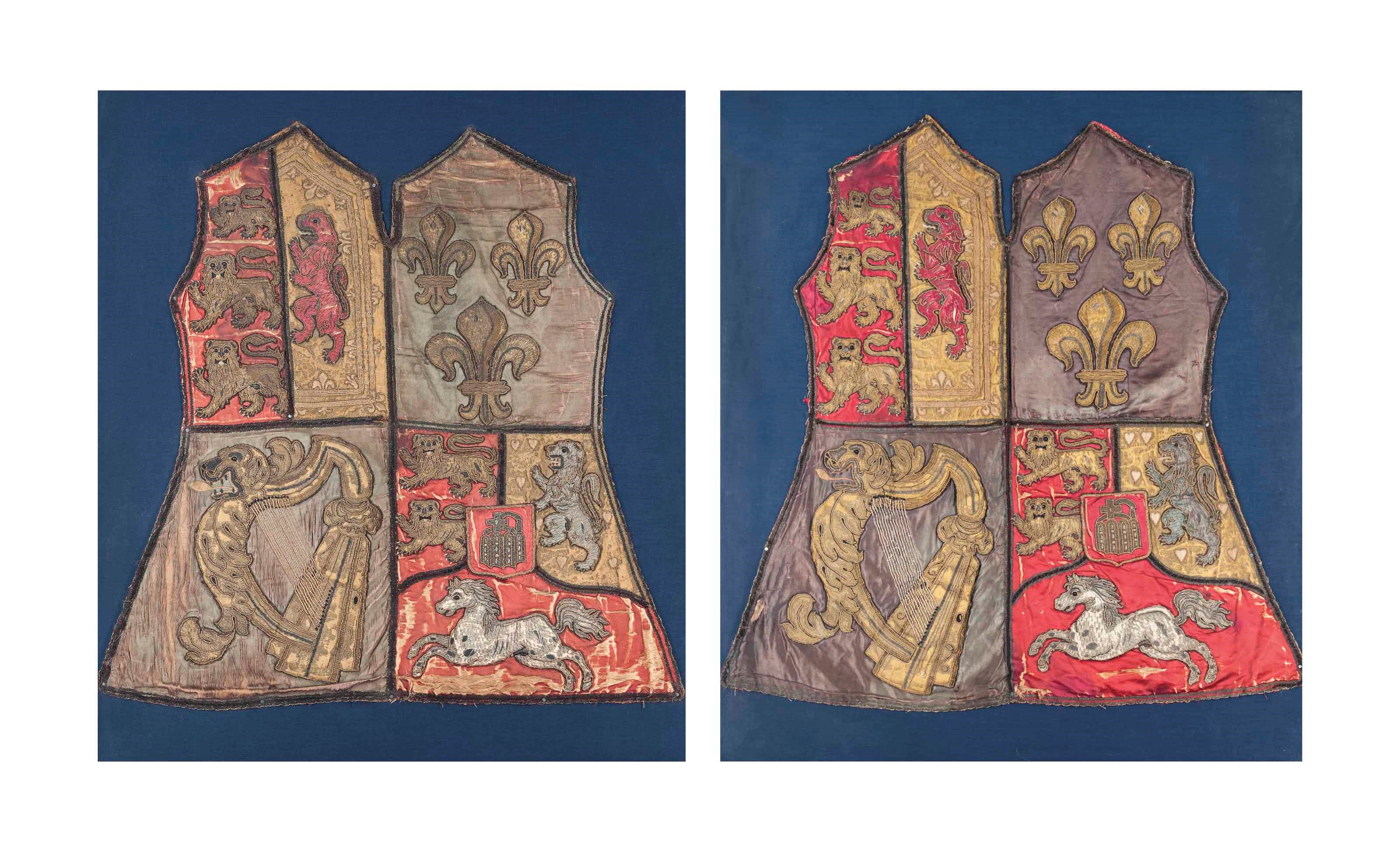 A GEORGE III METAL-THREAD AND EMBOIDERED TABARD