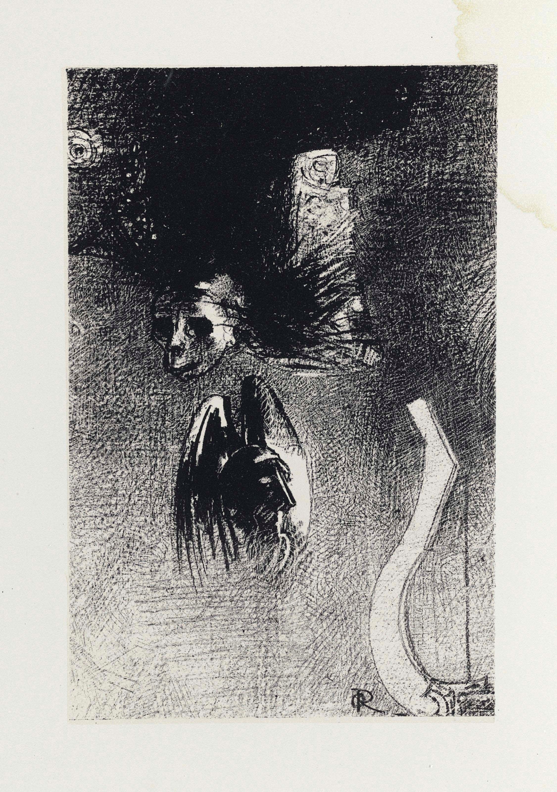 REDON, Odilon, illustrator --  Iwan GILKIN. La damnation de l'artiste. Brussels: Edmond Deman, 1890.