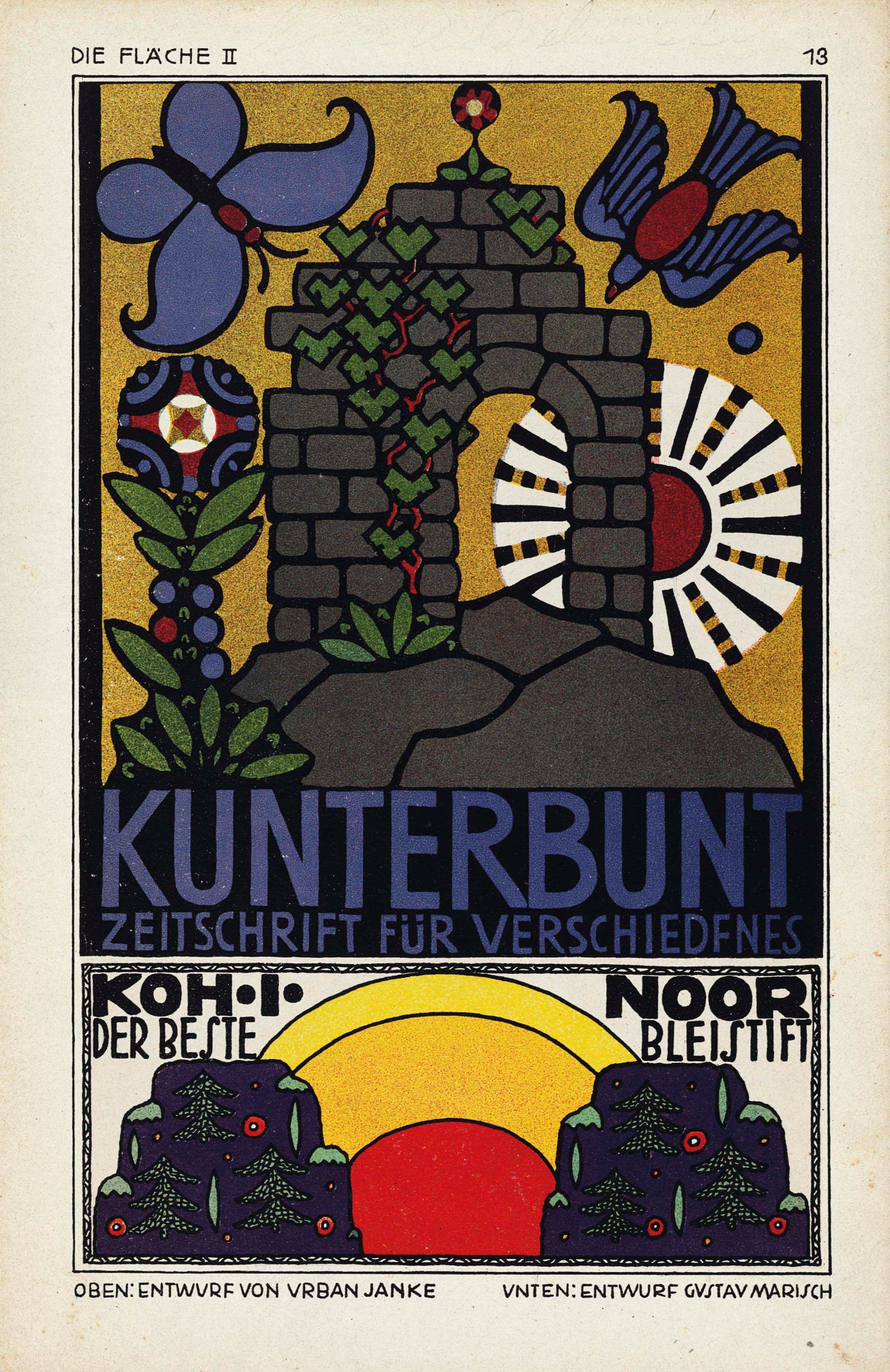 HOFFMANN, Josef (1870-1956), Koloman MOSER (1868-1918), Bertold LÖFFLER (1874-1960) and others, editors. Die Fläche. Vienna: Anton Schroll, ca. 1902-1910.