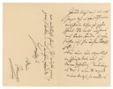 BRAHMS, Johannes (1833-1897). Autograph letter signed ('Dein / Johannes') to an unidentified recipient ('Theurer Freund'), n.p., n.d. [dated in pencil 'Nach 7. Mai 1896'], 2½ pages, 8vo, bifolium.