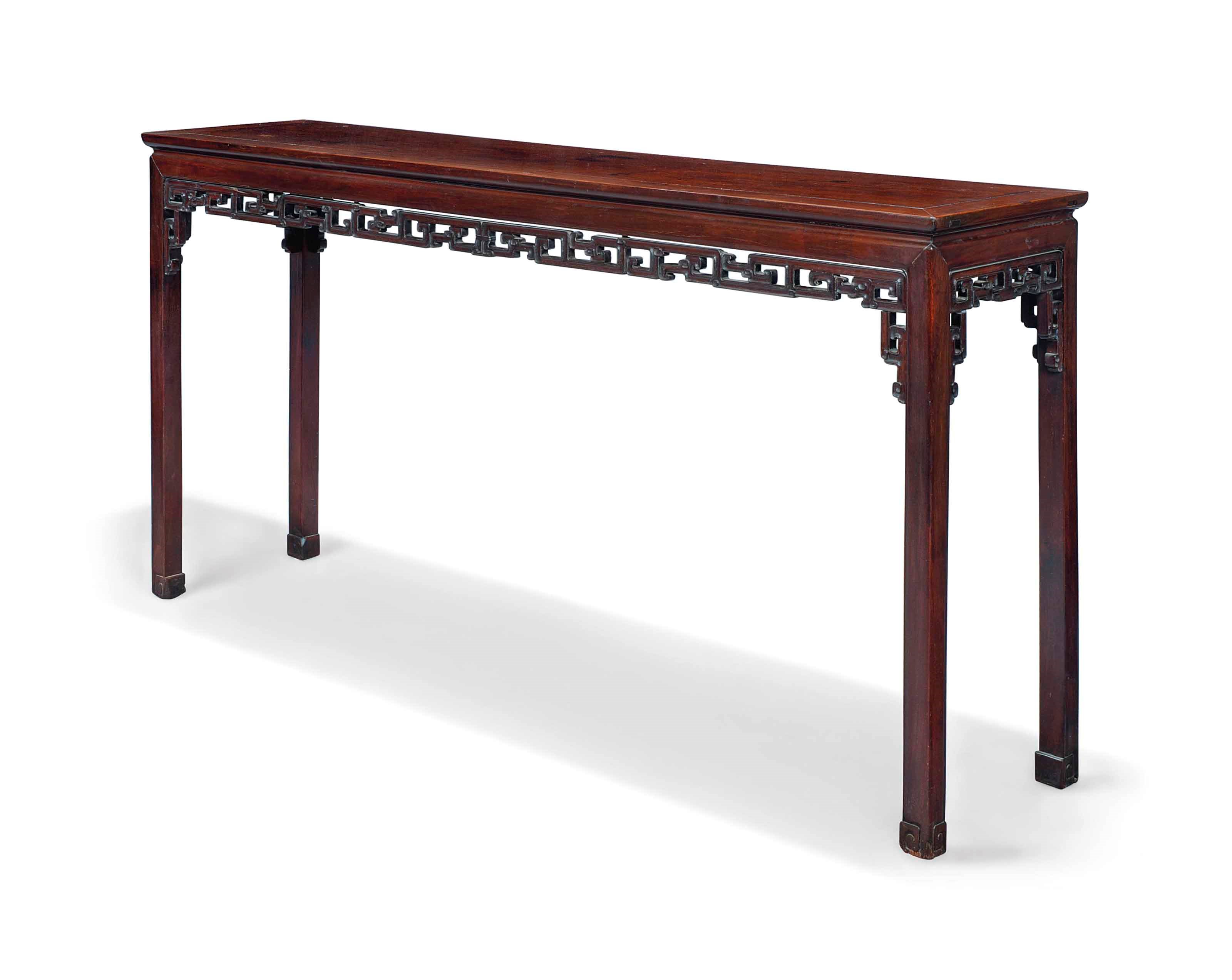 A LARGE CHINESE HONGMU ALTAR TABLE