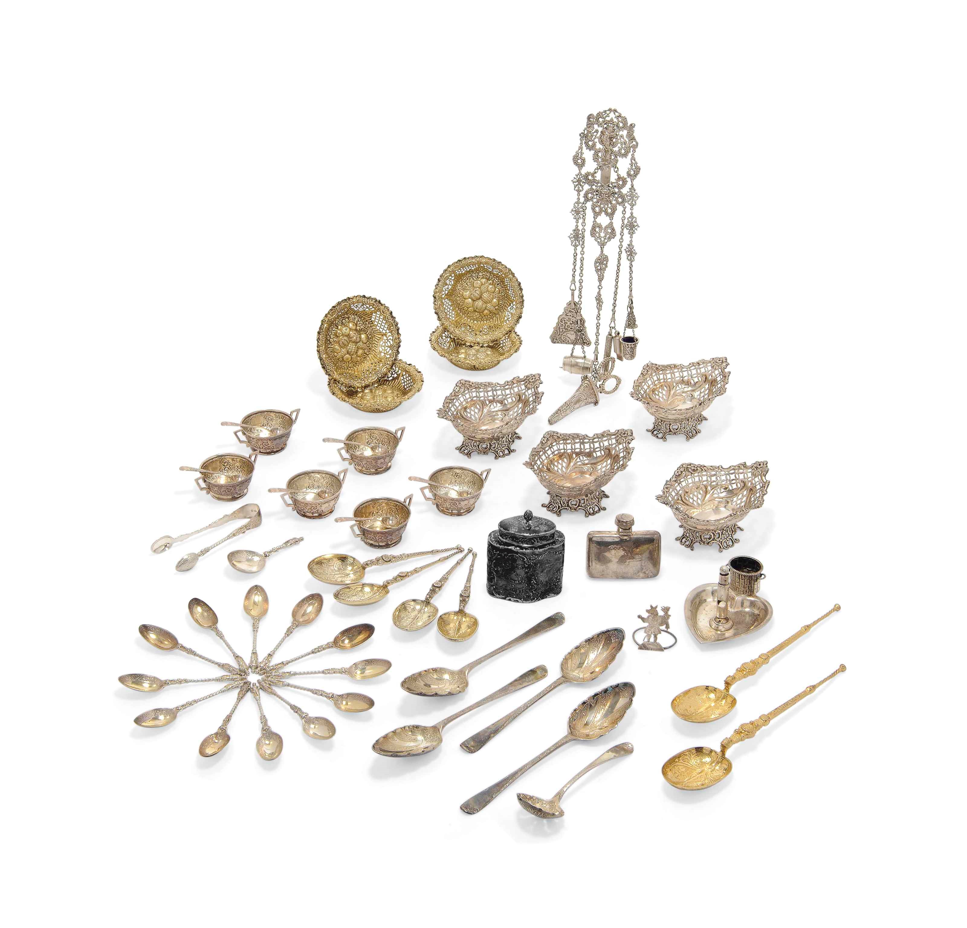 A LARGE GROUP OF SILVER