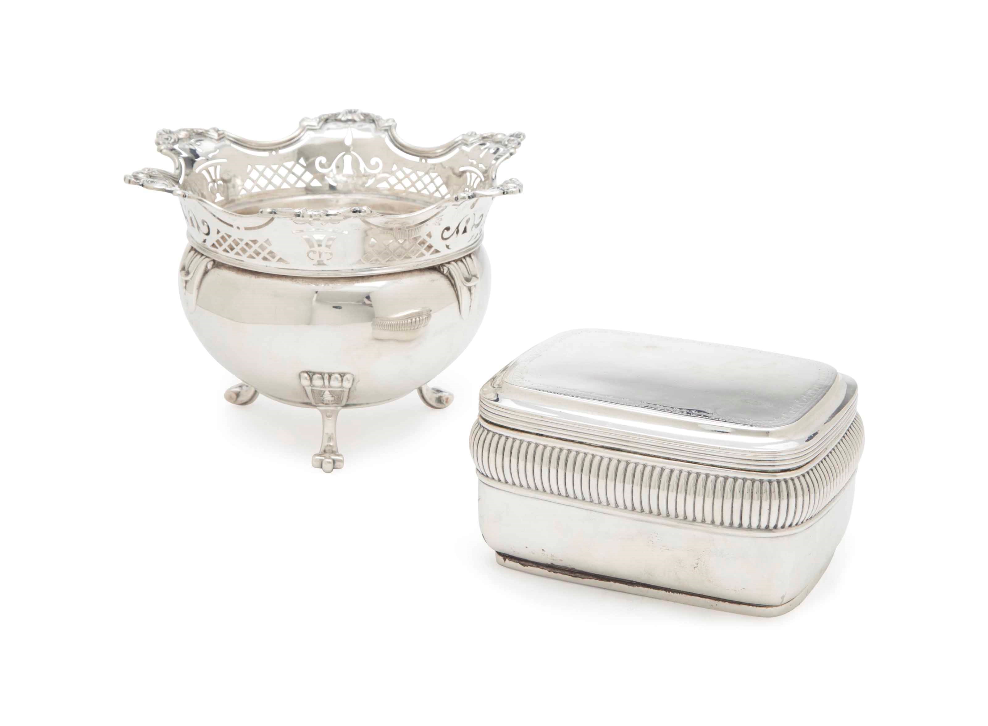 TWO DUTCH SILVER TABLE WARES