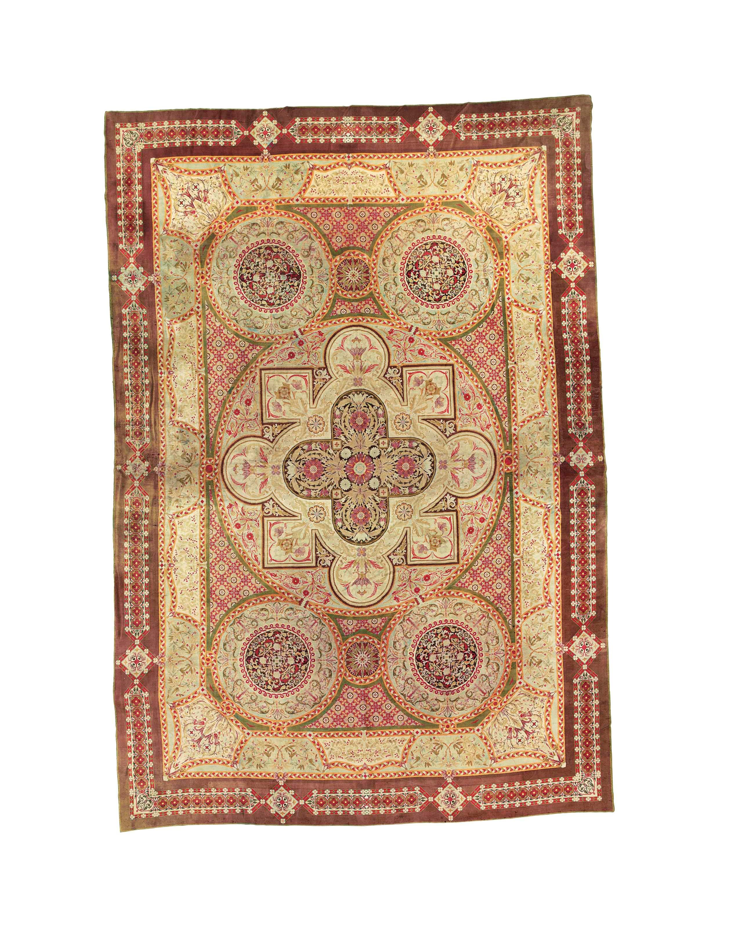 AN AXMINSTER CARPET, ENGLAND