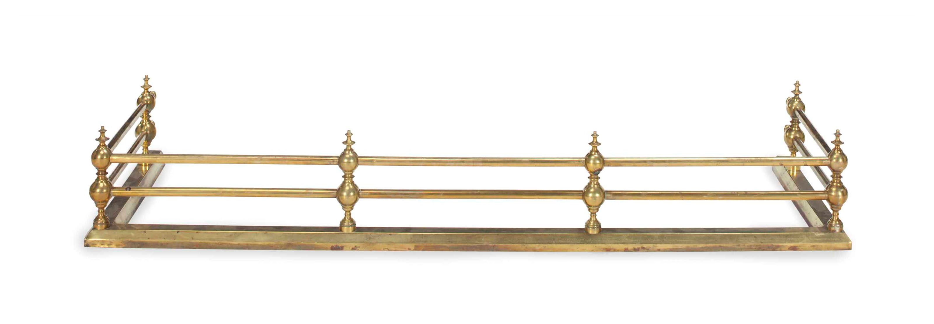 A BRASS FIRE FENDER,