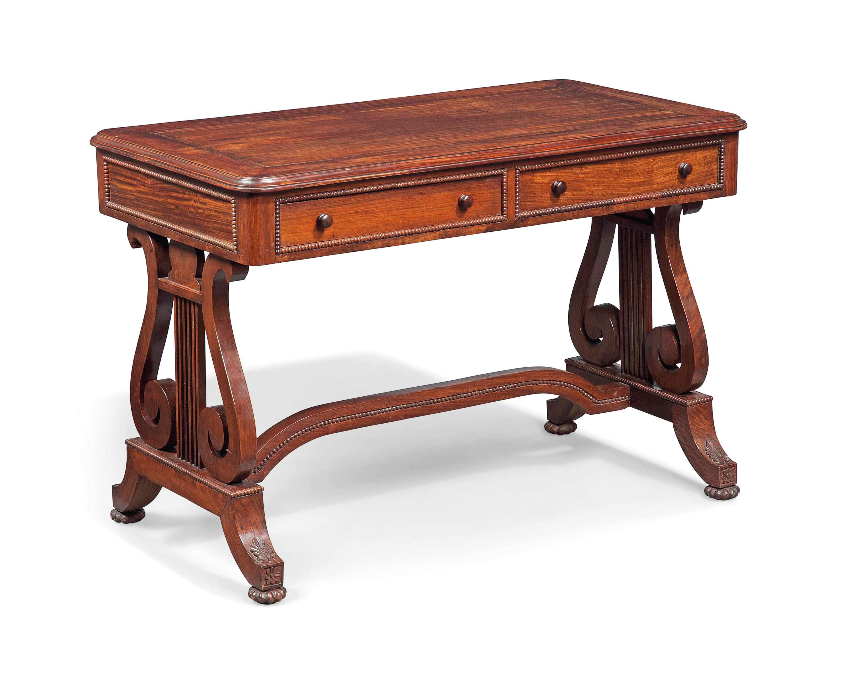 AN ANGLO-CHINESE HONGMU LIBRARY TABLE