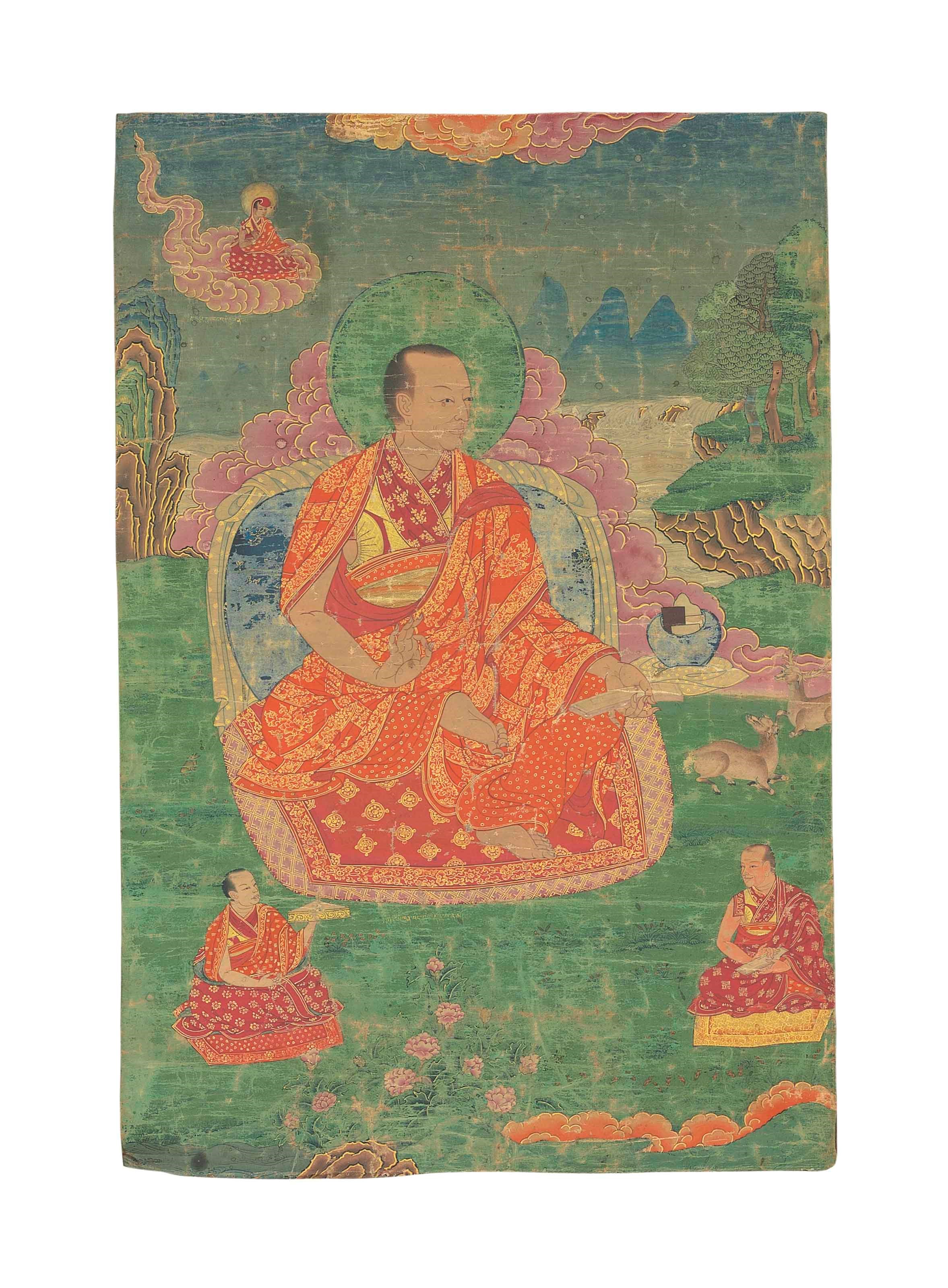 A painting of Jamyang Dewa'I Dorje