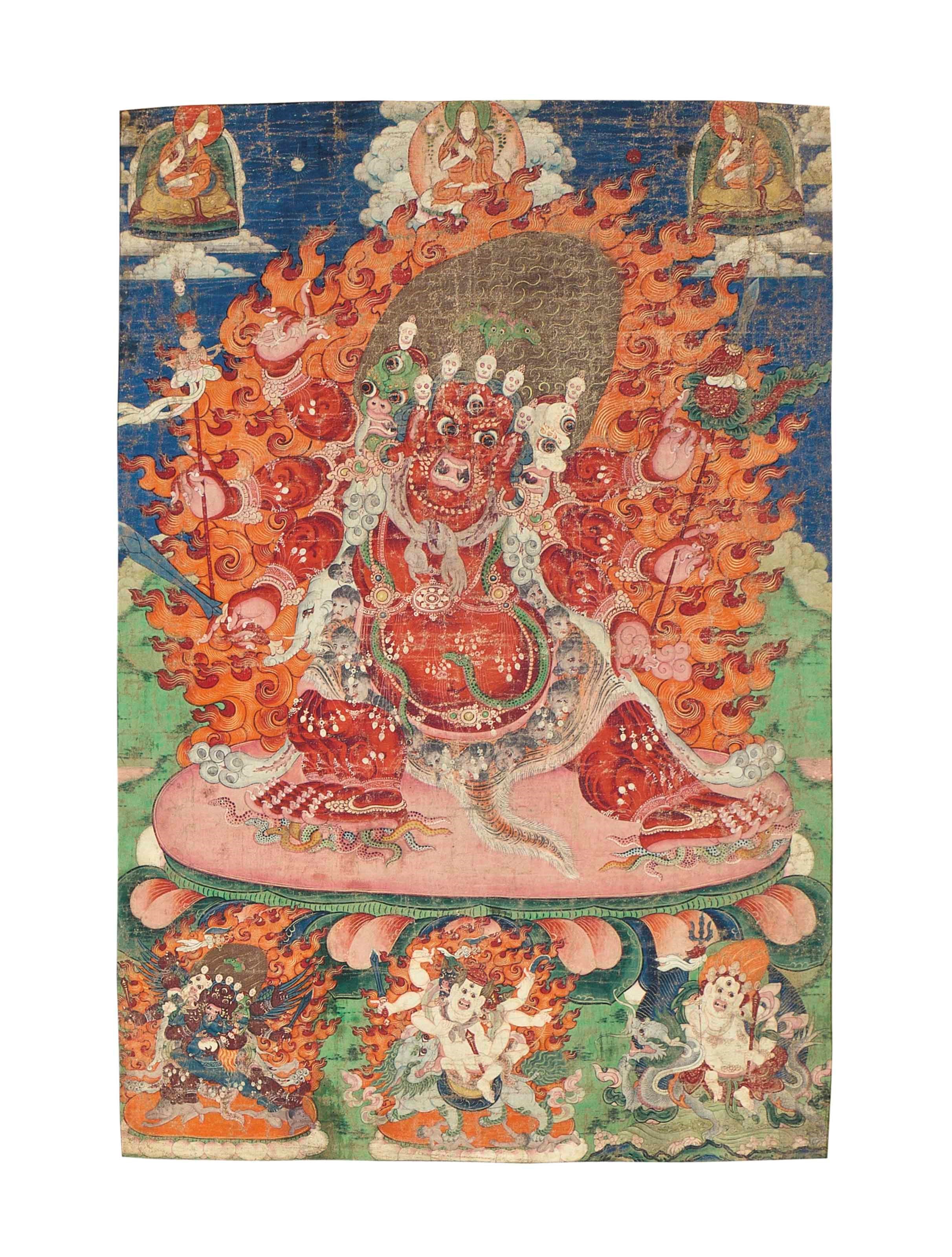 A painting of Hayagriva