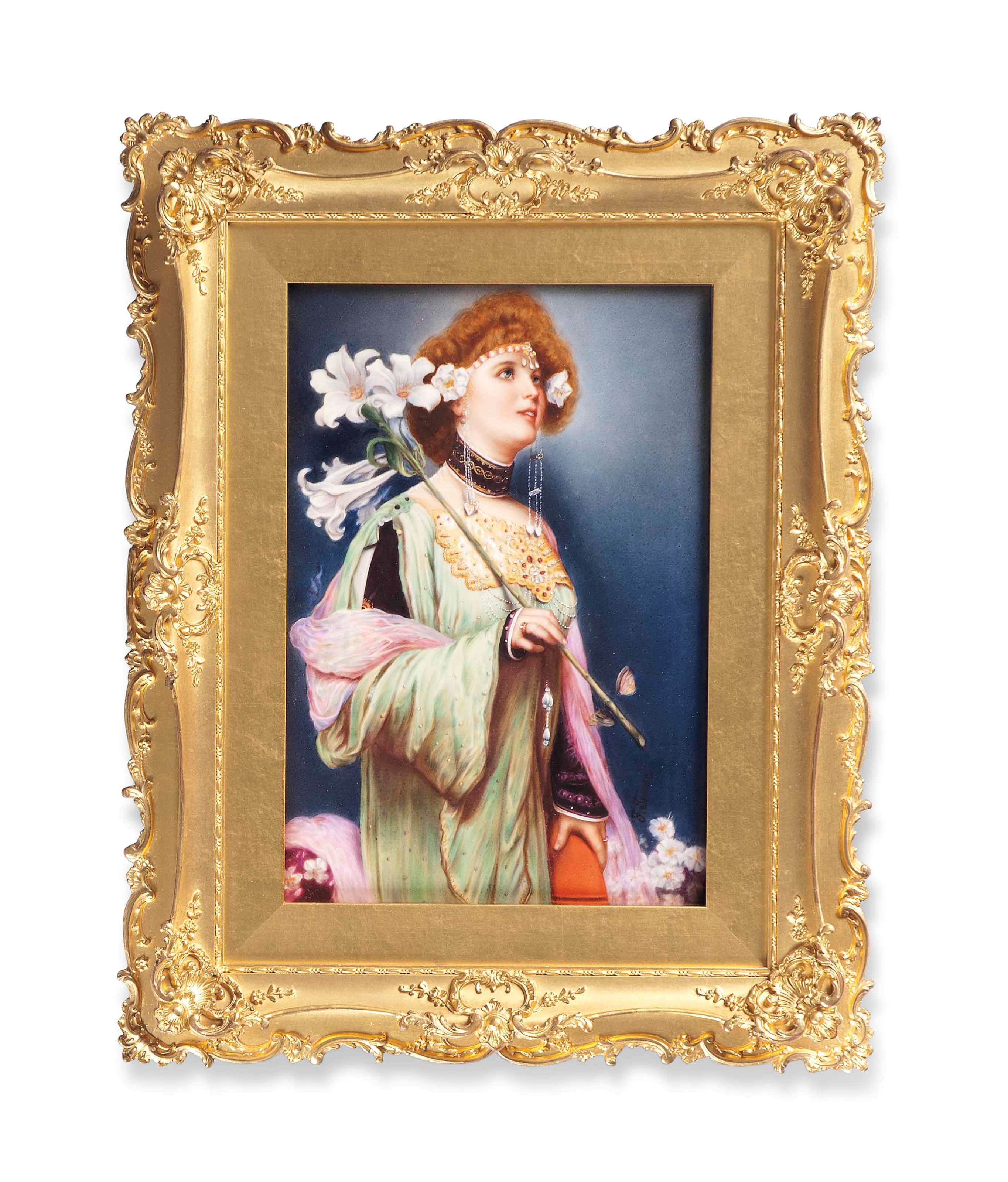 A BERLIN (K.P.M.) PORTRAIT PLAQUE