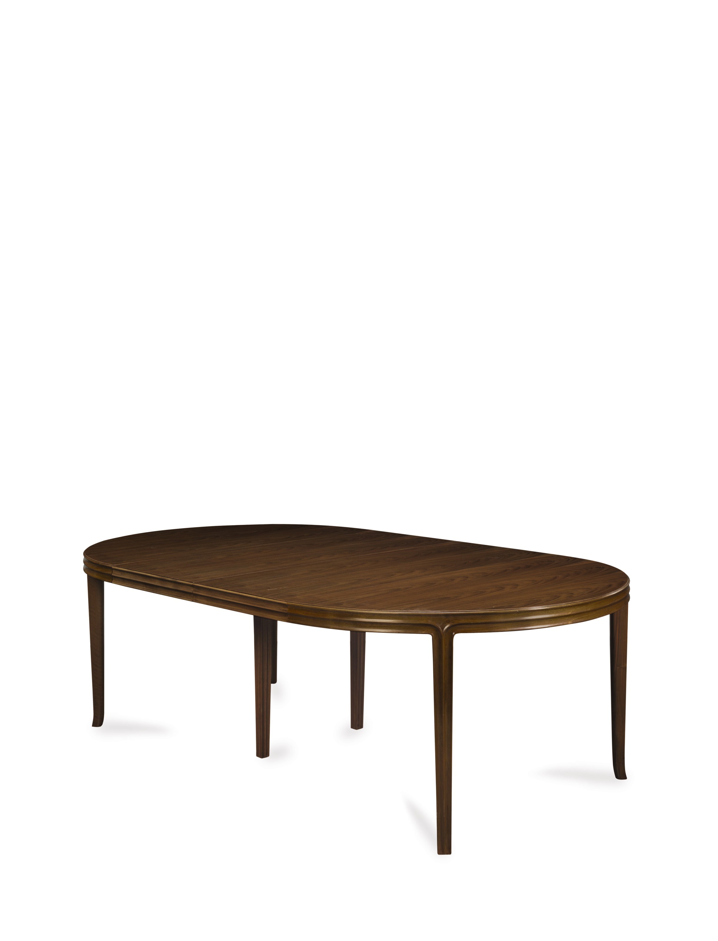 A WALNUT DINING TABLE,