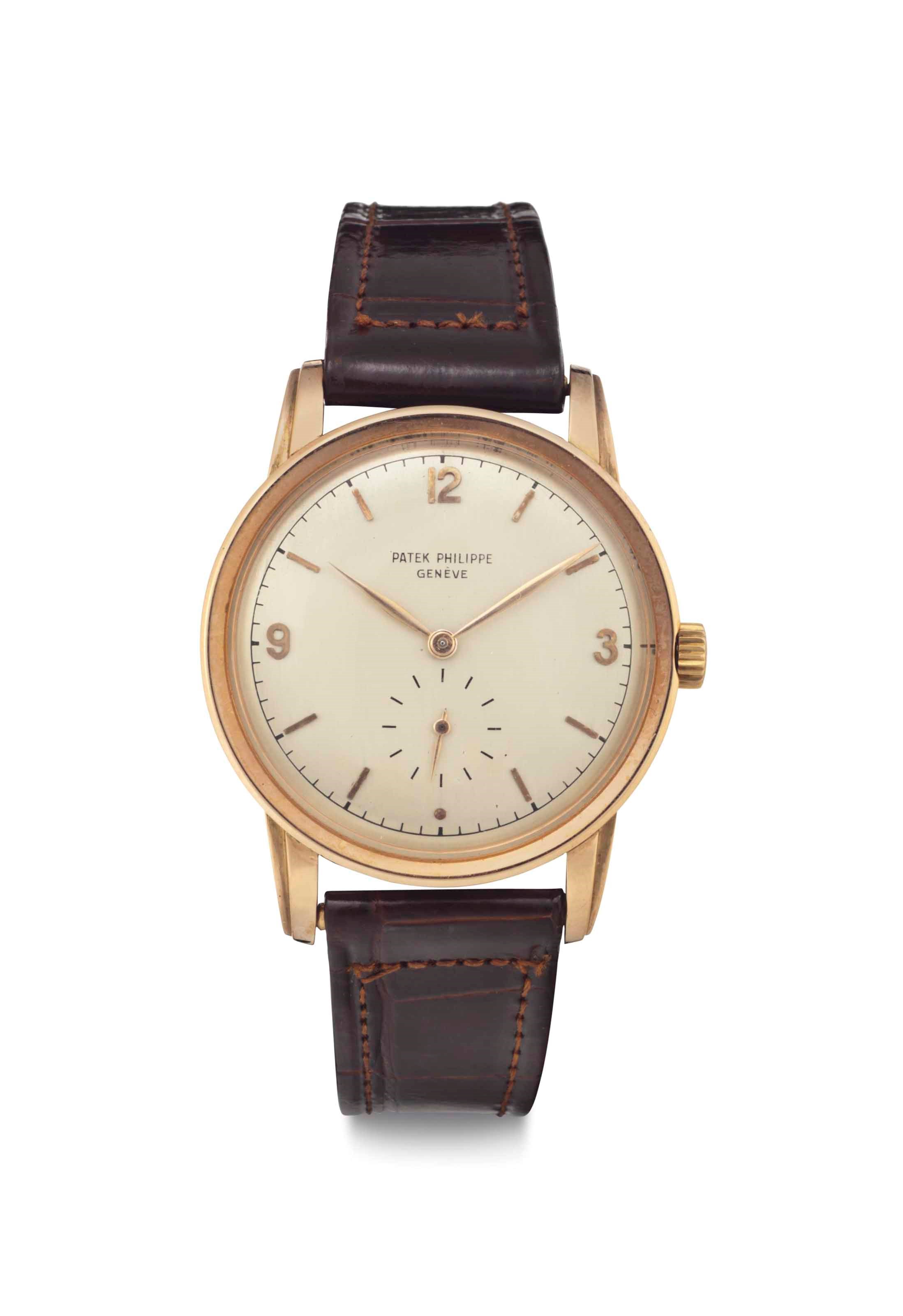 Patek Philippe. An 18k Pink Gold Wristwatch