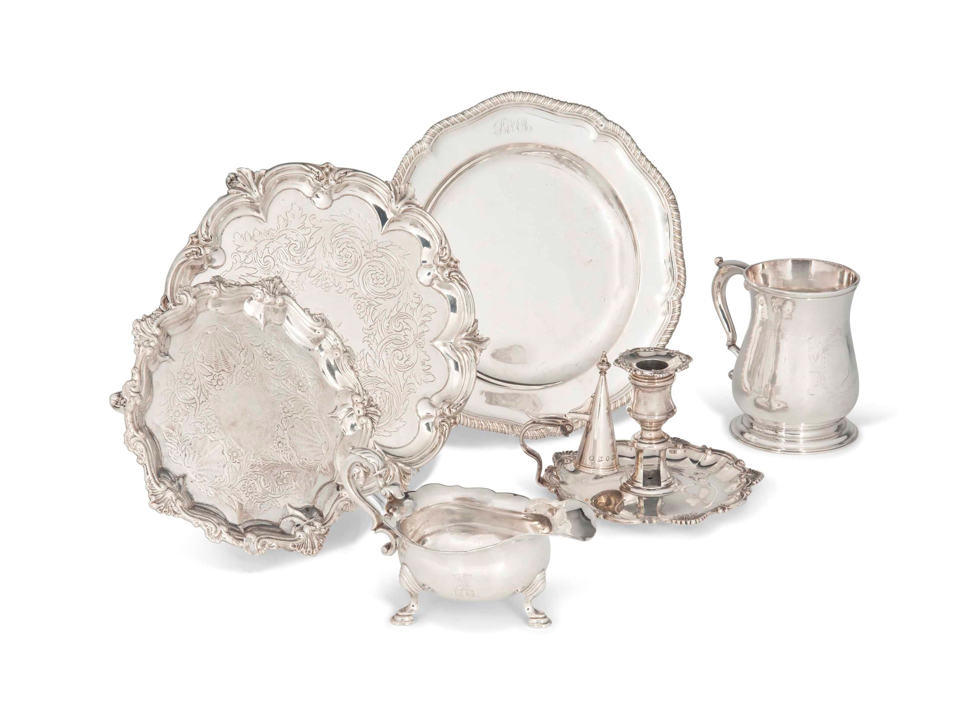A GEORGE II SILVER SAUCEBOAT
