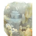 缅甸天然翡翠摆件「三羊开泰」