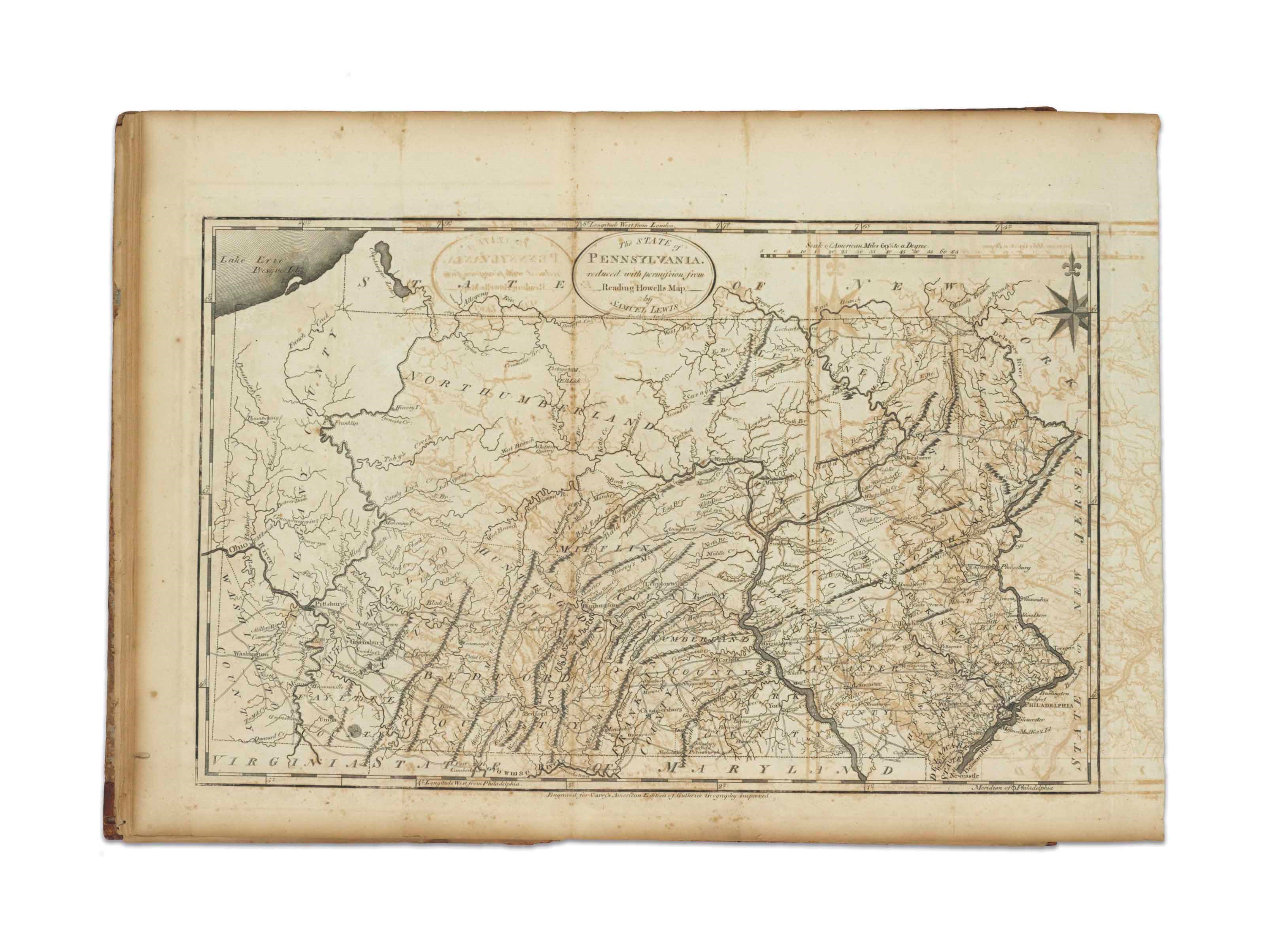 CAREY, Mathew (1760-1839). Carey’s American Atlas: Containing Twenty Maps and One Chart. Philadelphia: Mathew Carey, 1795.