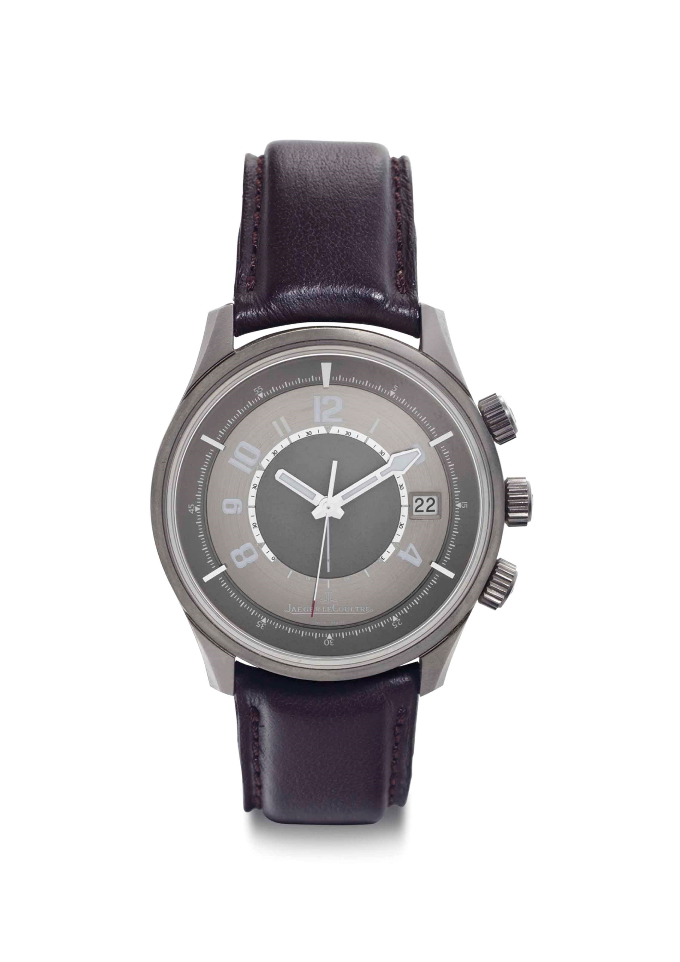 Jaeger-LeCoultre. A Limited Edition Titanium Wristwatch with Alarm and Date