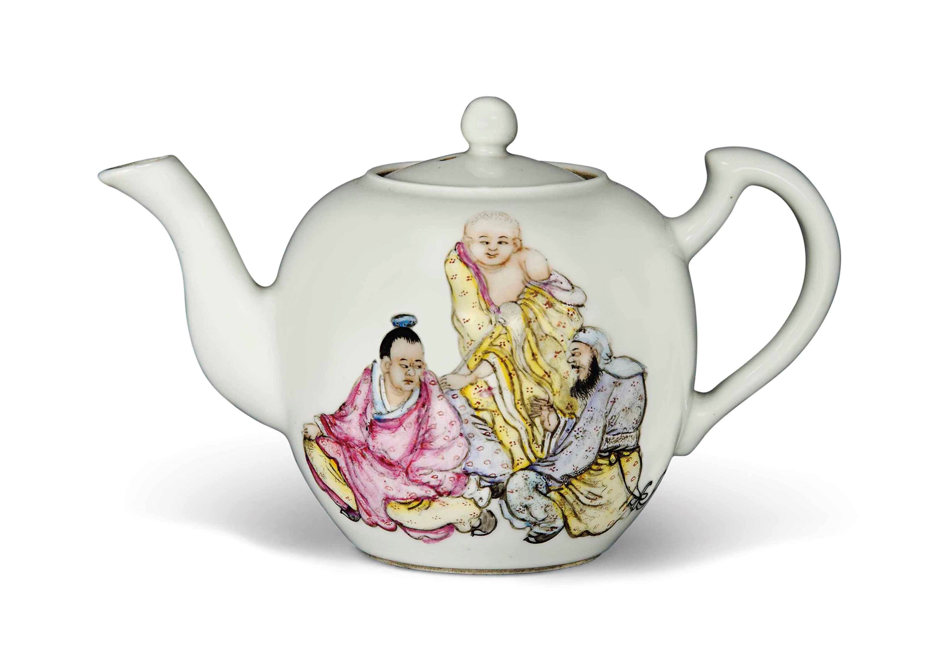 A CHINESE FAMILLE ROSE TEAPOT