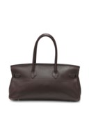 SAC BIRKIN SHOULDER I EN CUIR FJORD CHOCOLAT, GARNITURE EN MÉTAL ARGENTÉ PALLADIÉ