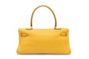 SAC KELLY SHOULDER EN TAURILLON CLÉMENCE SOLEIL, GARNITURE EN MÉTAL ARGENTÉ PALLADIÉ