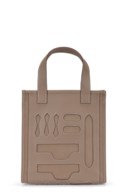 SAC CABAS ÉDITION PETIT H SKELETON EN CUIR SWIFT & TOILE H ÉTOUPE