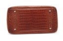 SAC BIRKIN 35 EN CROCODILE POROSUS MAT FAUVE, GARNITURE EN MÉTAL ARGENTÉ PALLADIÉ