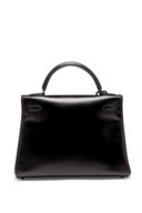 SAC KELLY SO BLACK RETOURNÉ 32 EN VEAU BOX NOIR, GARNITURE EN MÉTAL PLAQUÉ NOIR, ÉDITION LIMITÉE