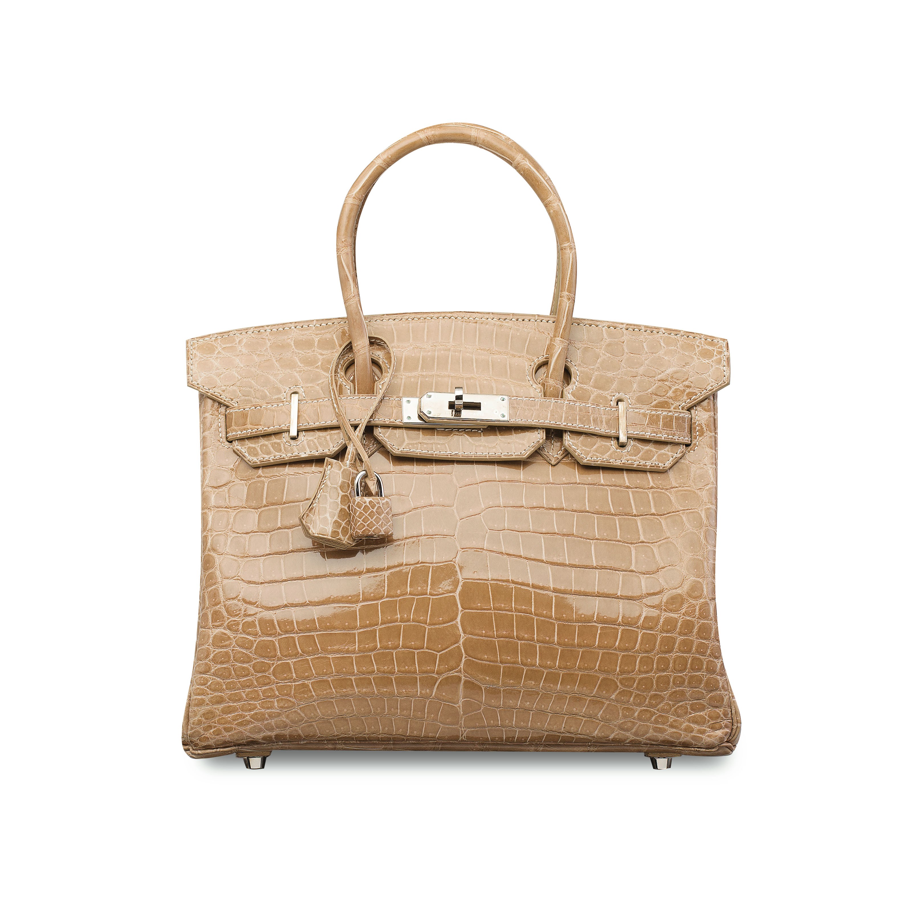 A SHINY FICELLE POROSUS CROCODILE BIRKIN 30 WITH PALLADIUM HARDWARE