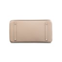 A LIMITED EDITION ARGILE & ÉTOUPE SWIFT LEATHER GHILLIES BIRKIN 35 WITH PALLADIUM HARDWARE