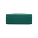 A MALACHITE CLÉMENCE LEATHER RETOURNÉ KELLY 35 WITH GOLD HARDWARE