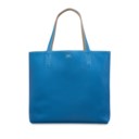 A MYKONOS & GRIS TOURTERELLE CLÉMENCE LEATHER DOUBLE SENS