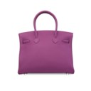 AN ANÉMONE TOGO LEATHER BIRKIN 30 WITH PALLADIUM HARDWARE